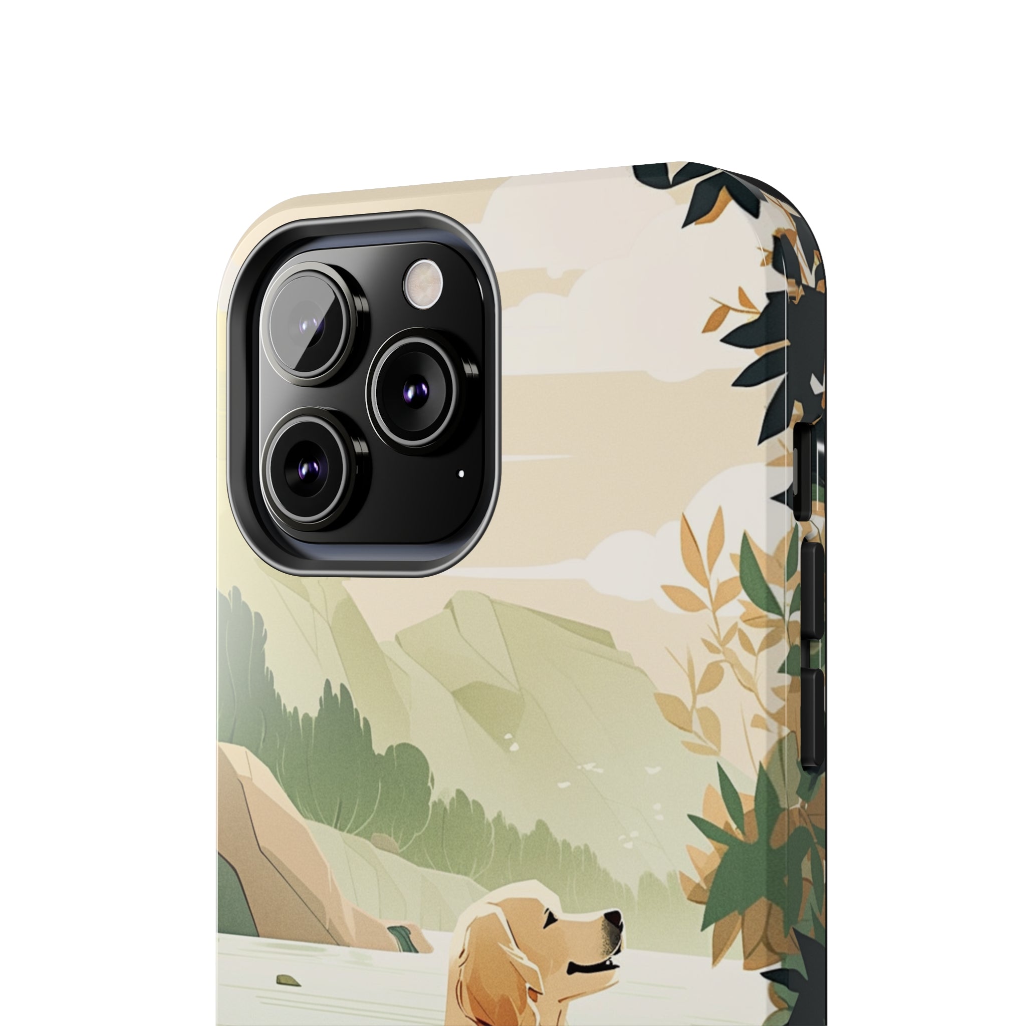 Golden Retriever Love: Impact-Resistant iPhone Case