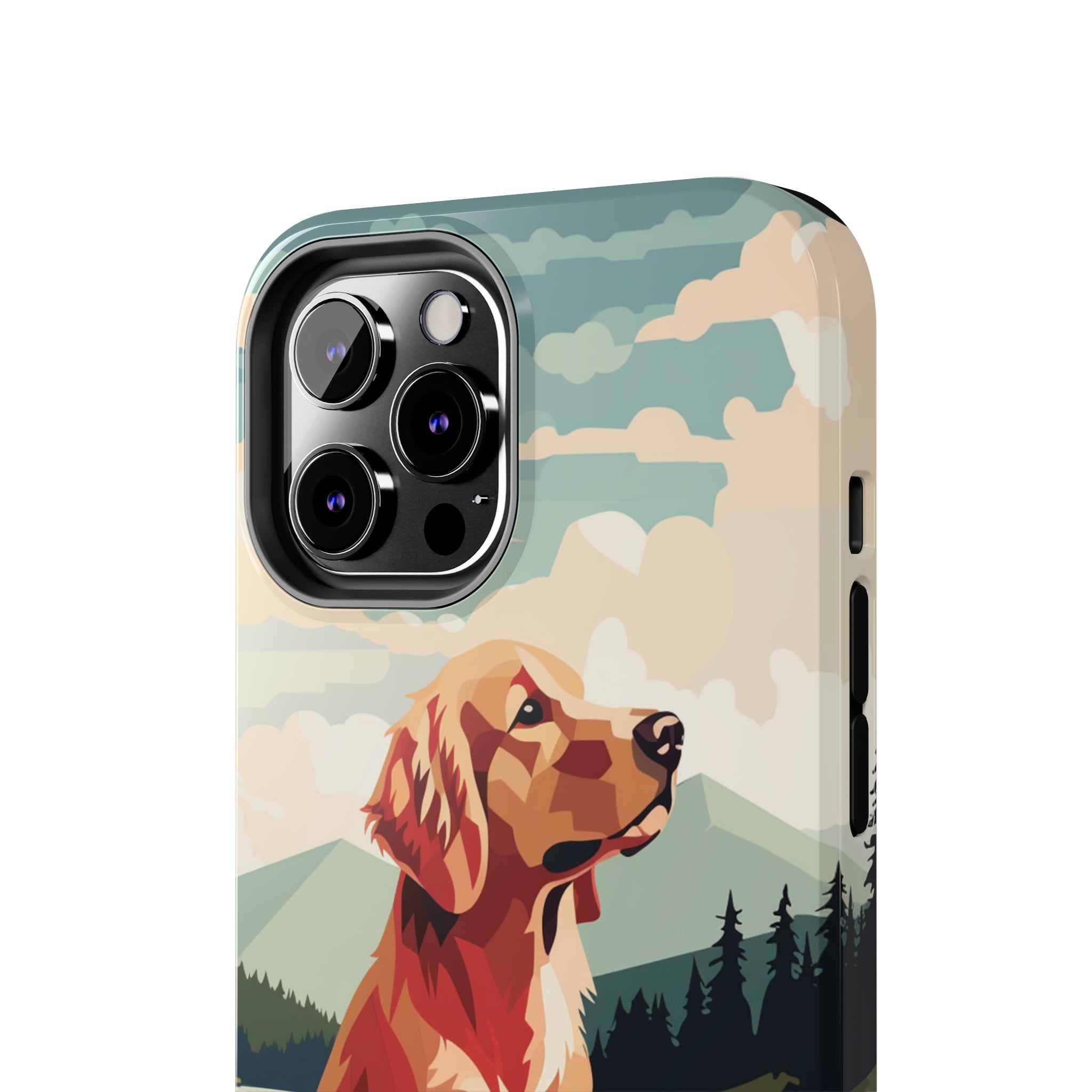 Golden Retriever Love: Impact-Resistant iPhone Case