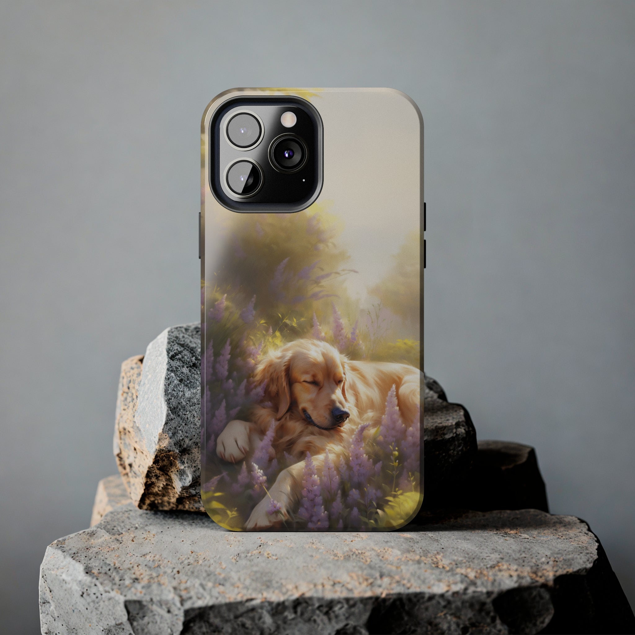 Golden Retriever Love: Impact-Resistant iPhone Case