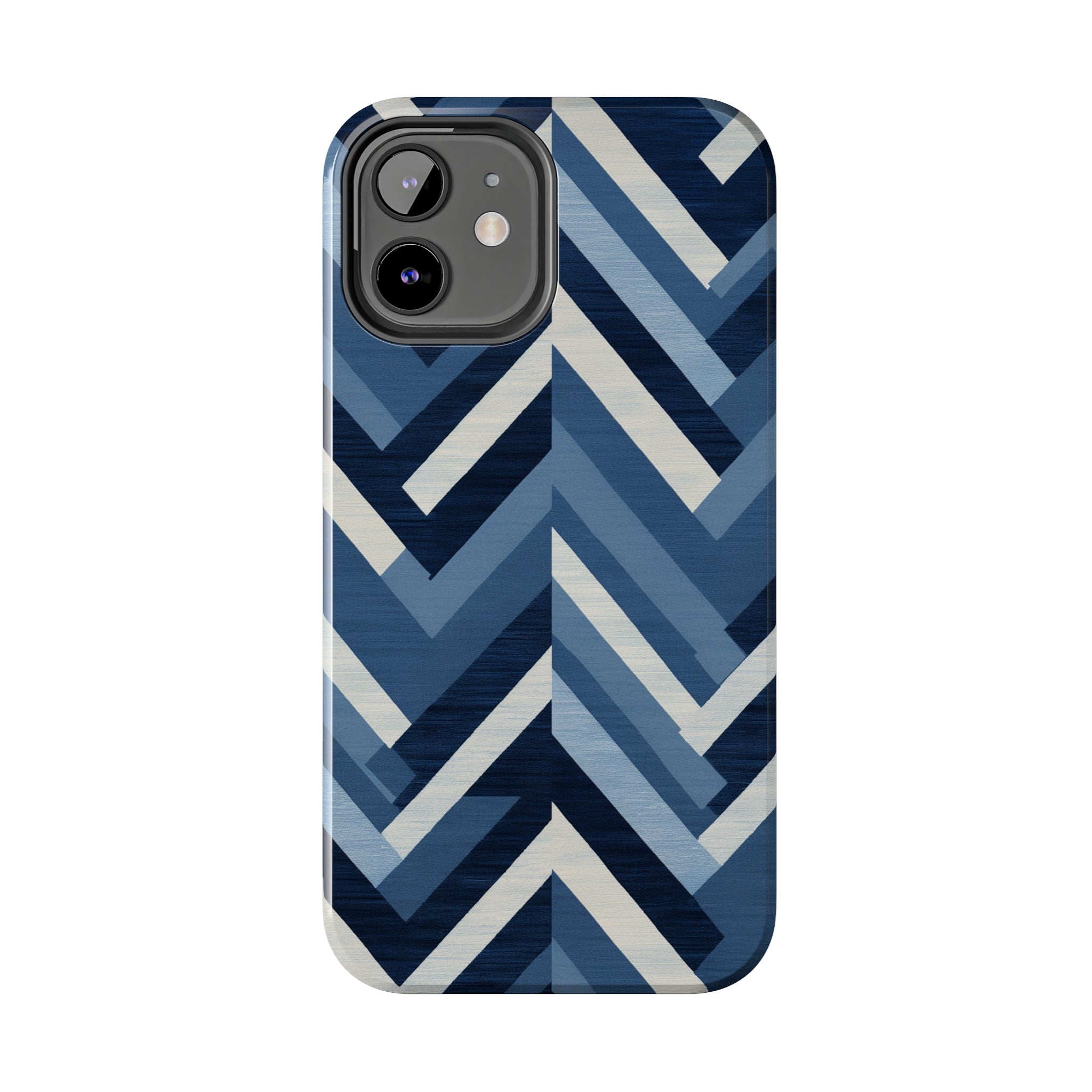 Azure Mosaic: Impact-Resistant iPhone Case