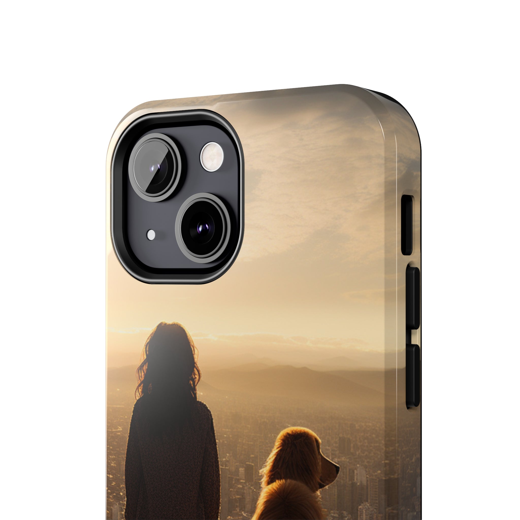 Golden Retriever Bond: Impact-Resistant iPhone Case