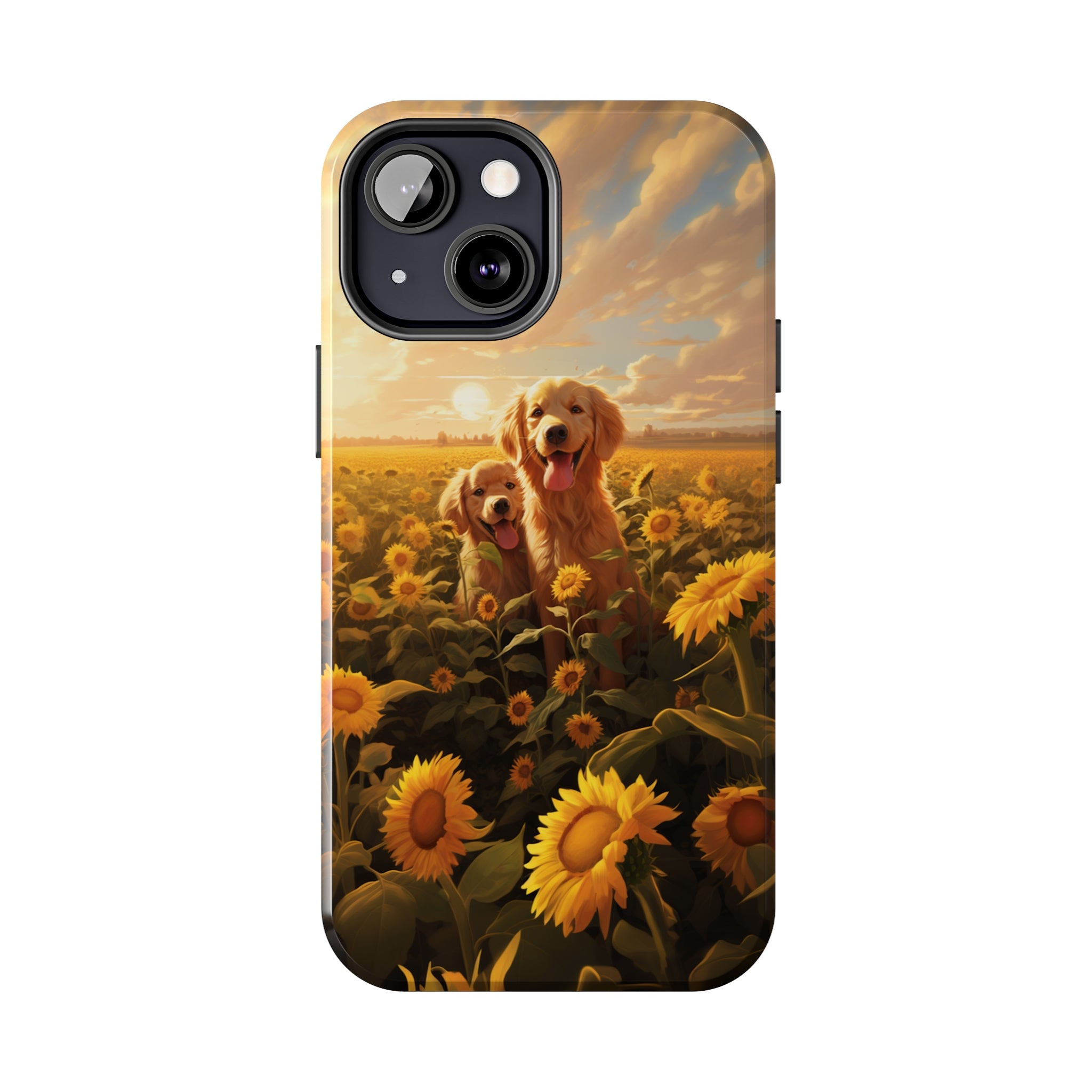 Golden Retriever Love: Impact-Resistant iPhone Case