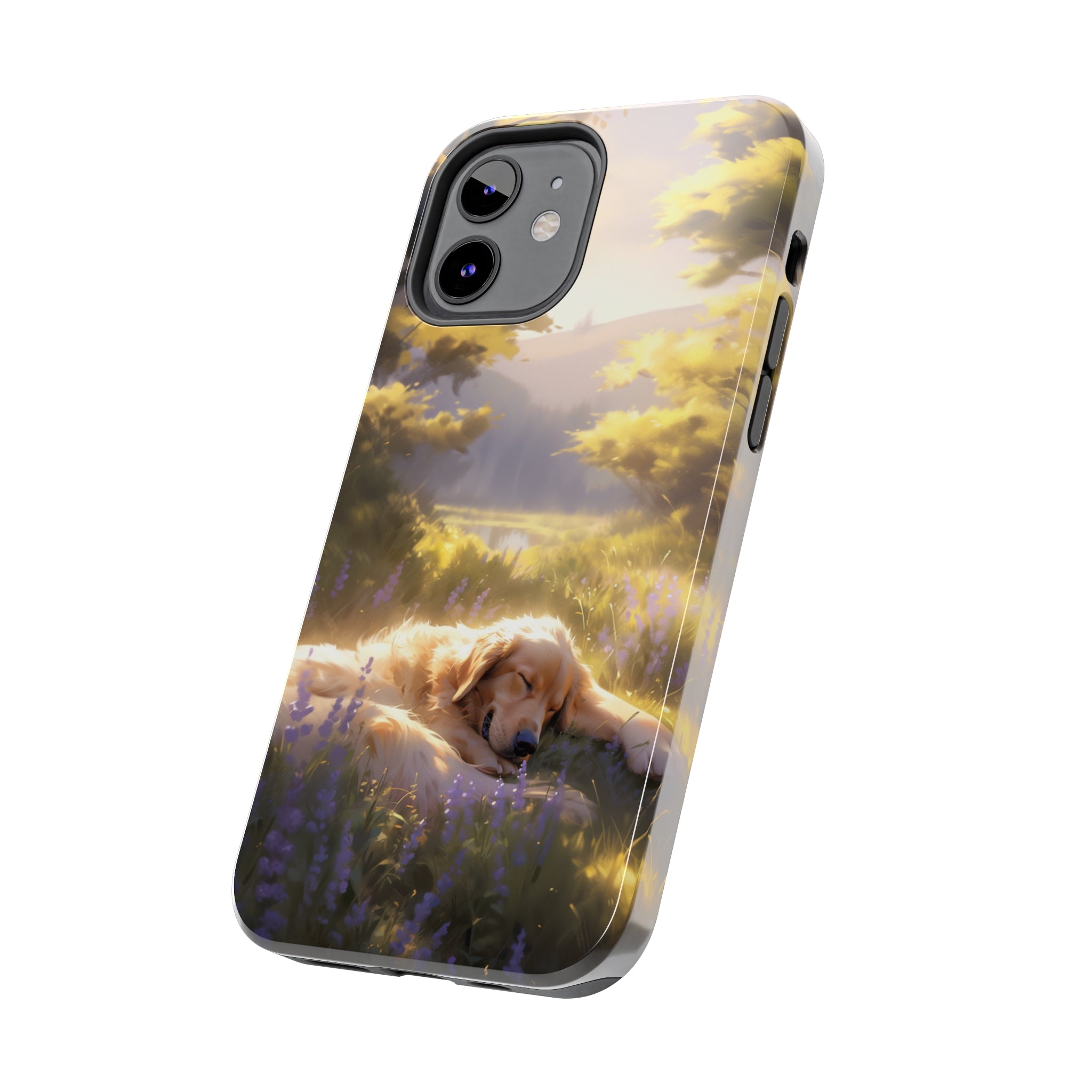 Golden Retriever Love: Impact-Resistant iPhone Case