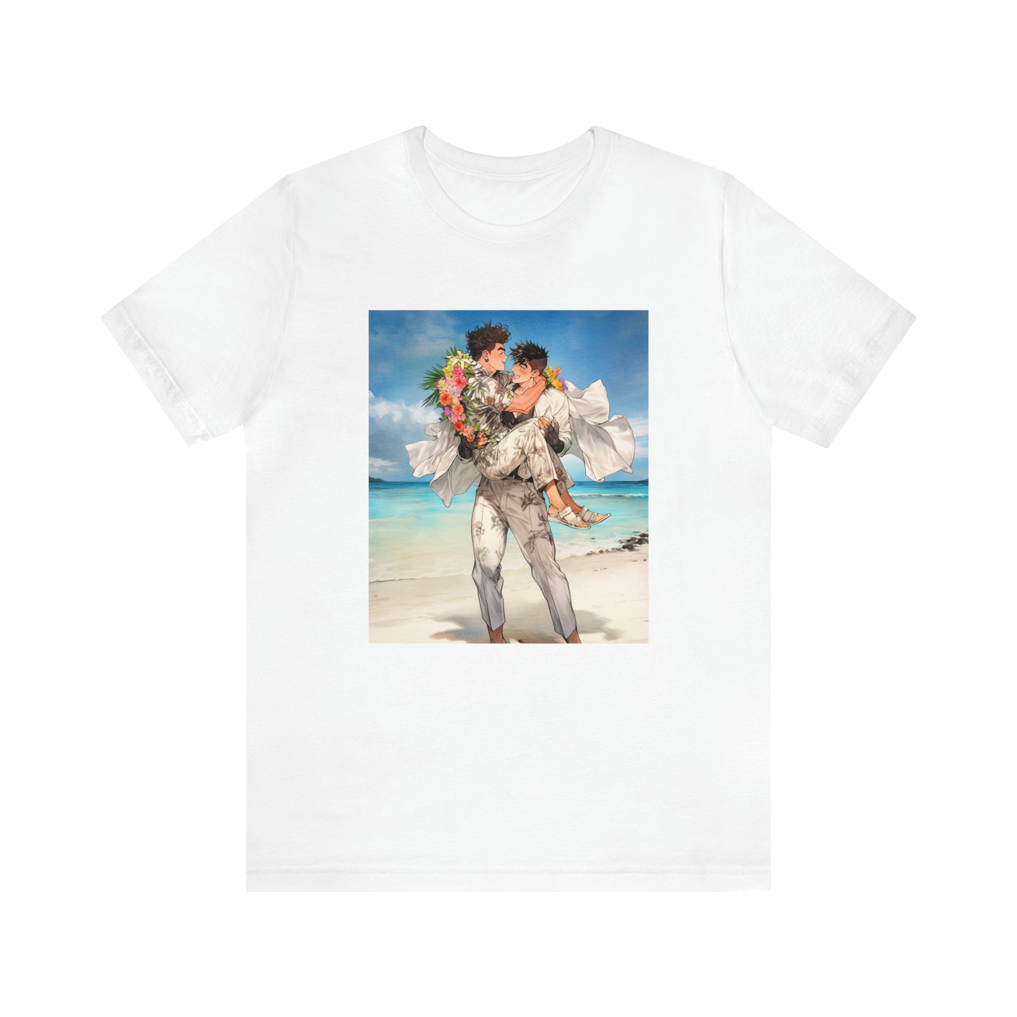 Seoul Beach Vibes Tattoos Guys Wedding Short Sleeve Tee