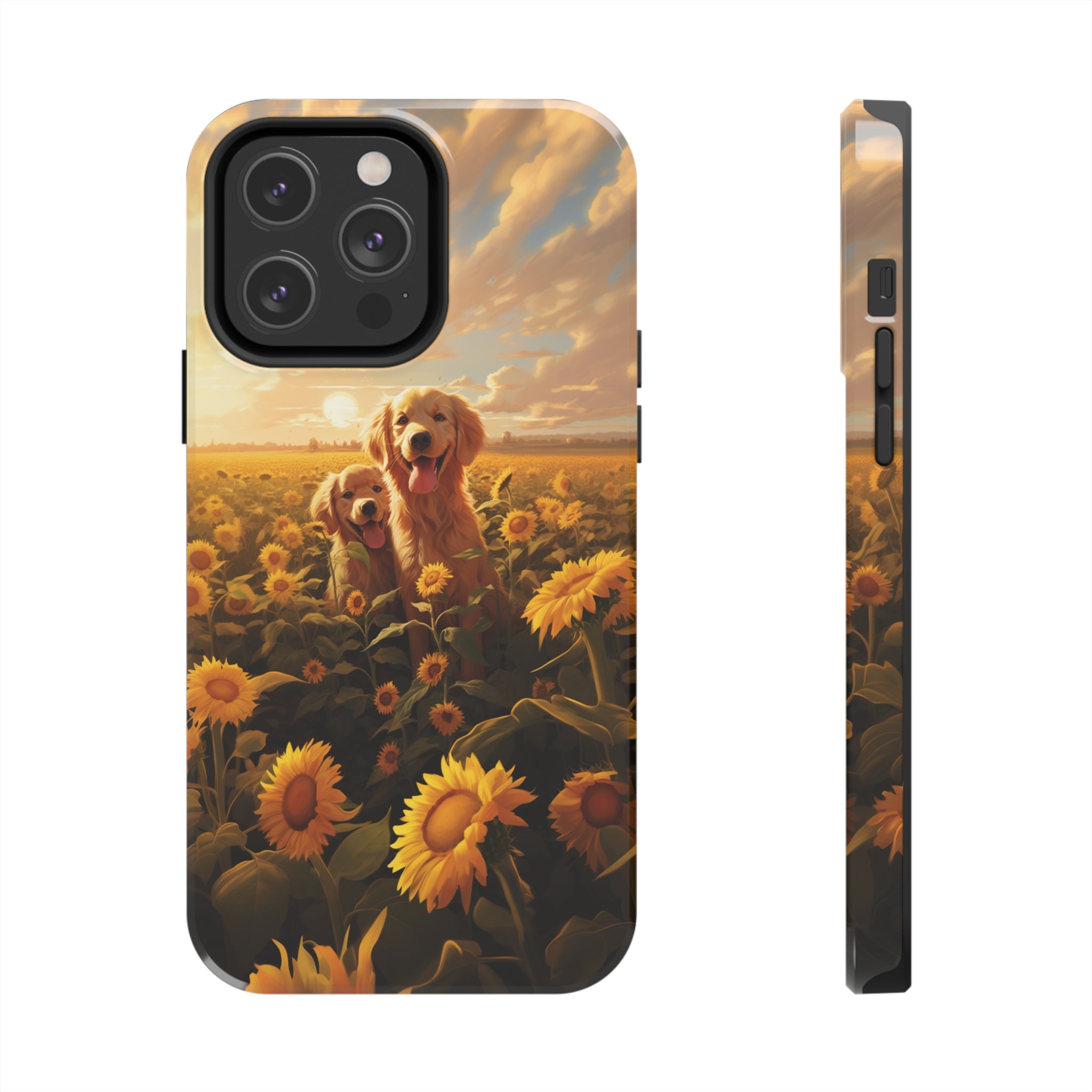 Golden Retriever Love: Impact-Resistant iPhone Case