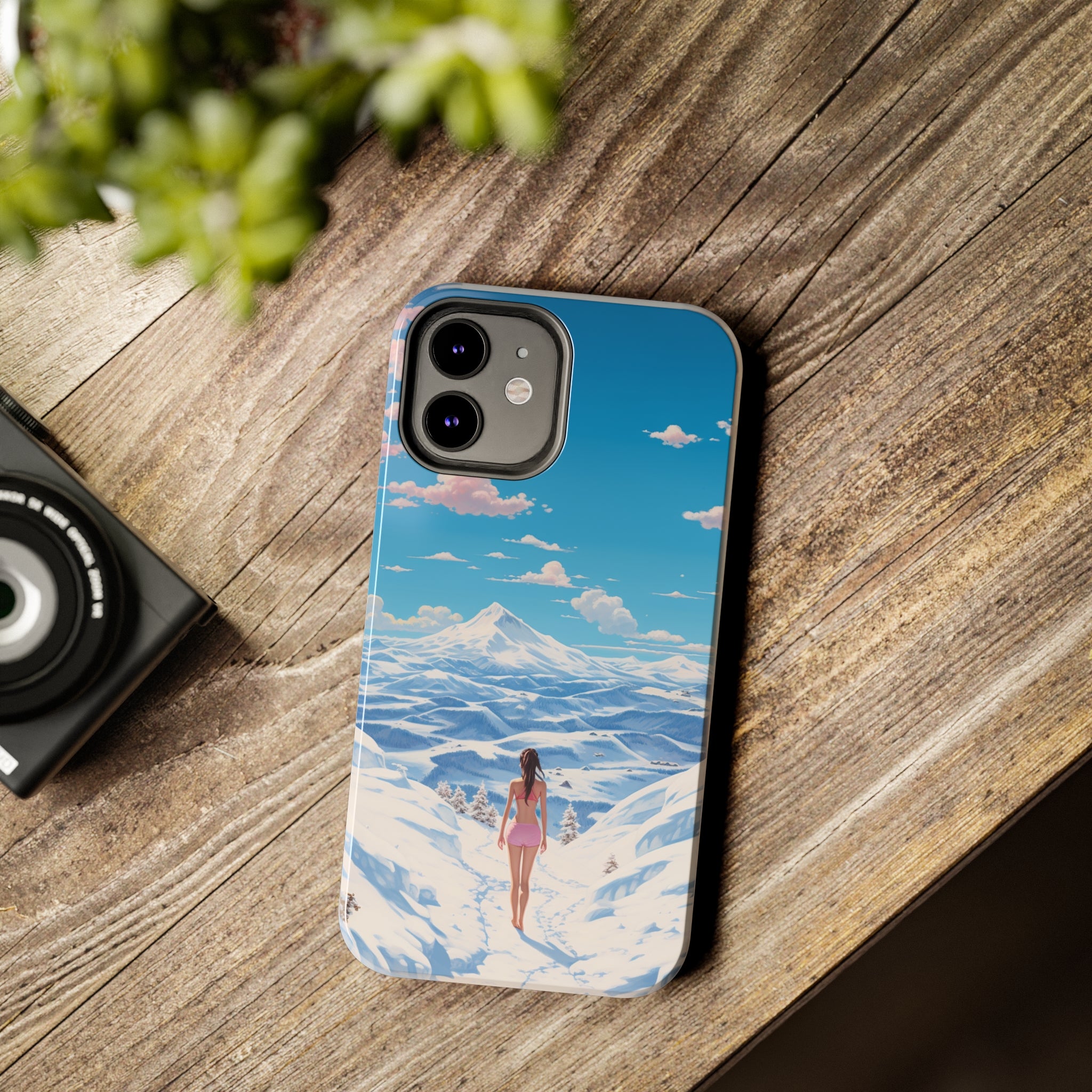 Snowy Majesty: Impact-Resistant iPhone Case