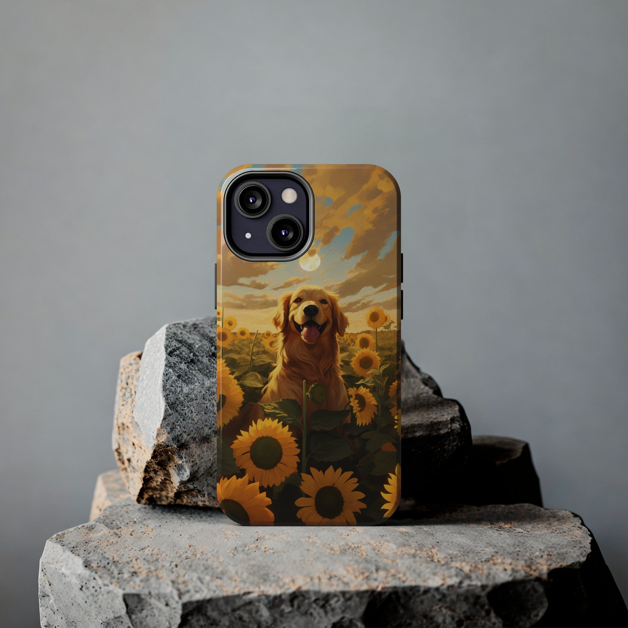 Golden Retriever Love: Impact-Resistant iPhone Case