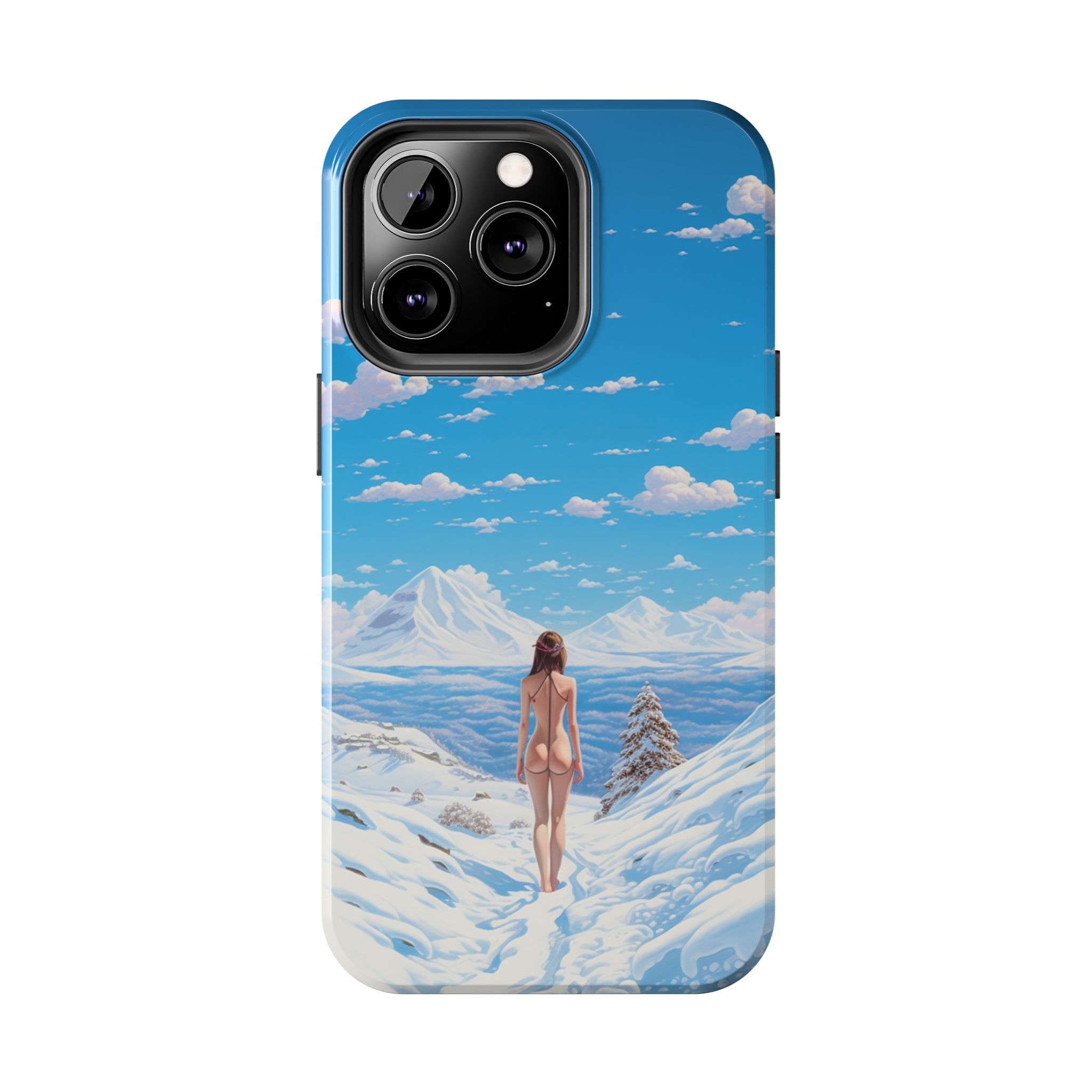 Snowy Majesty: Impact-Resistant iPhone Case