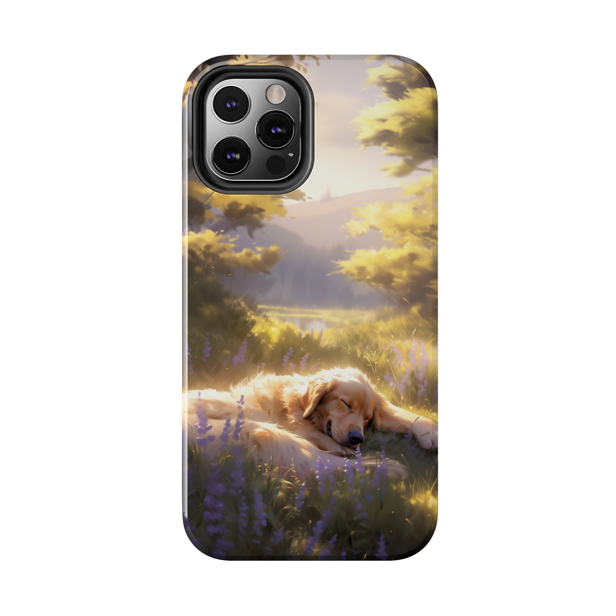 Golden Retriever Love: Impact-Resistant iPhone Case