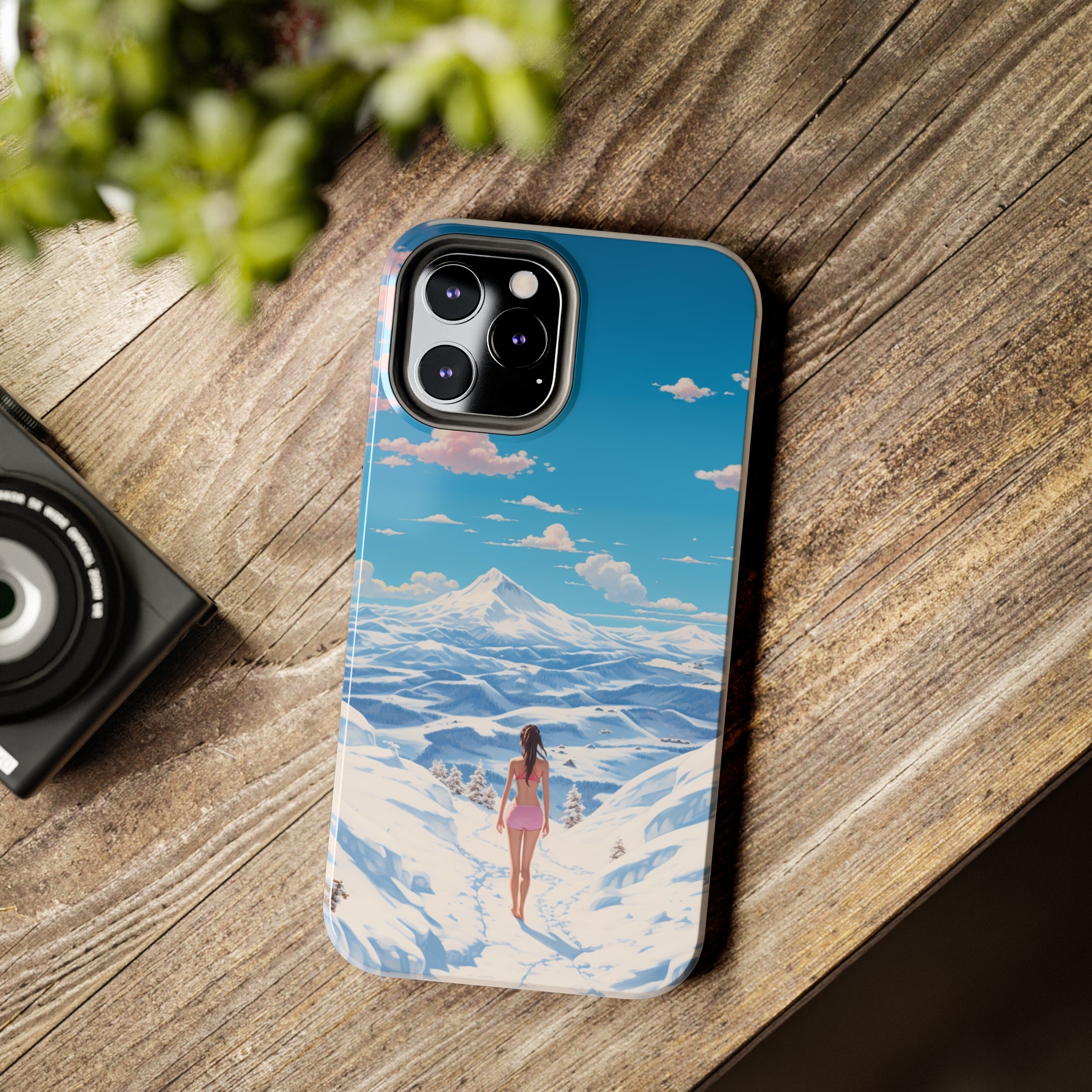 Snowy Majesty: Impact-Resistant iPhone Case