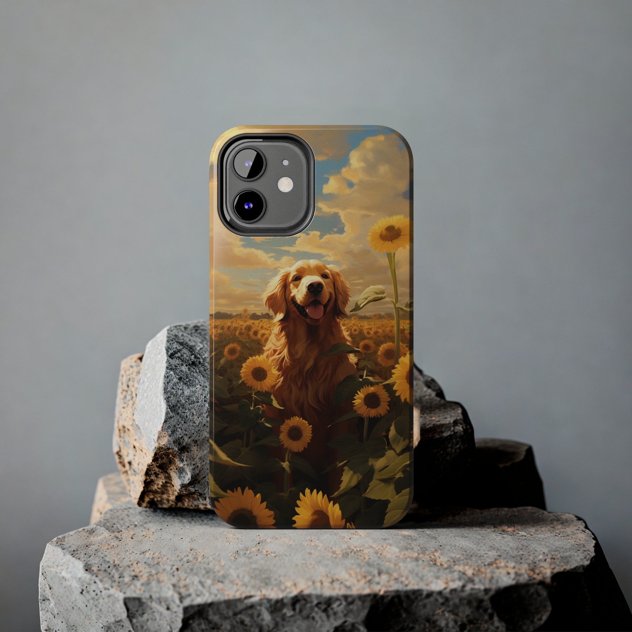 Golden Retriever Love: Impact-Resistant iPhone Case