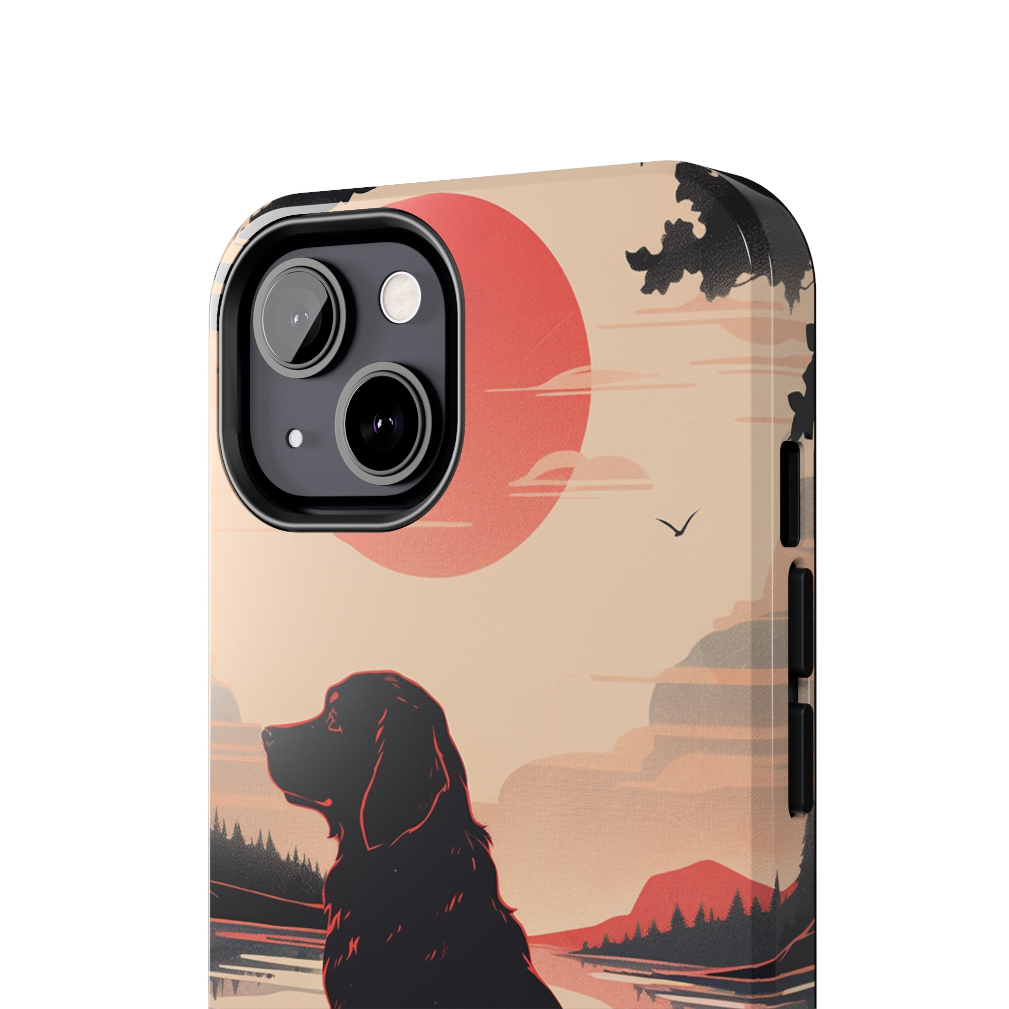 Golden Retriever Love - Dark Mode: Impact-Resistant iPhone Case