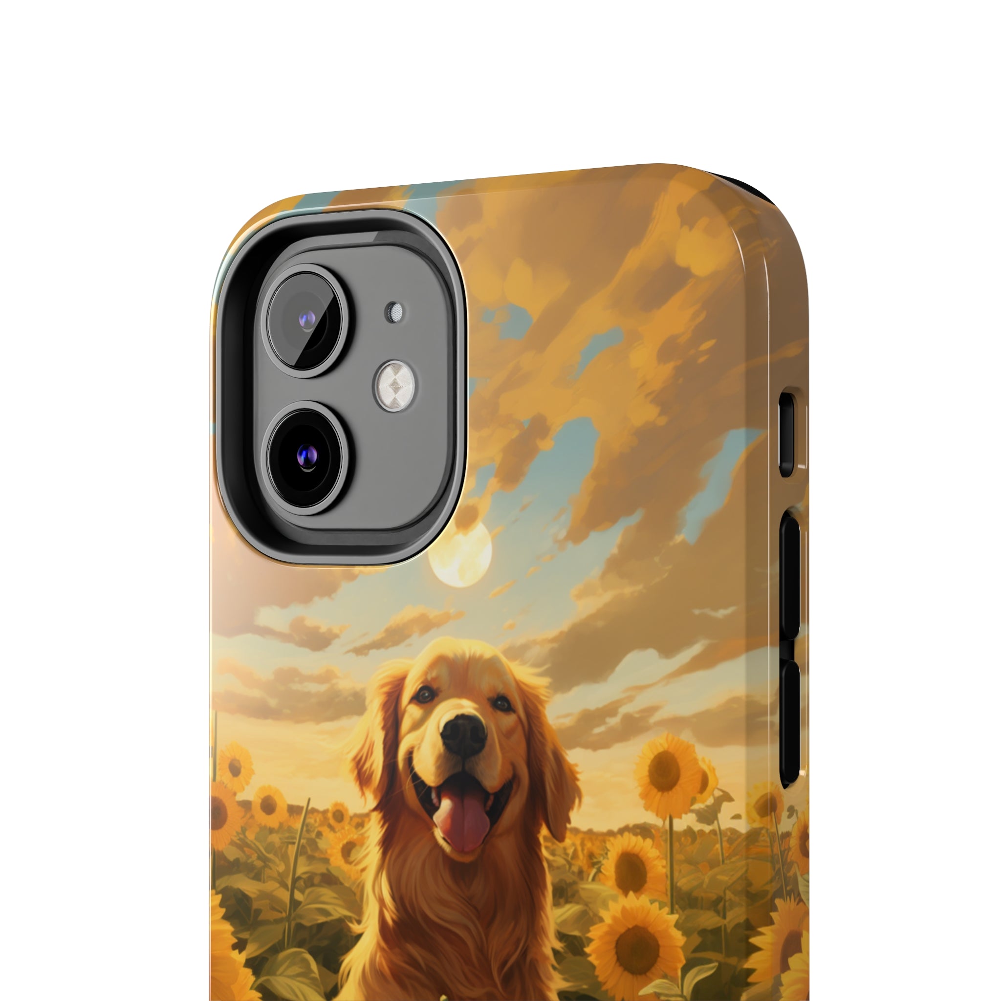 Golden Retriever Love: Impact-Resistant iPhone Case