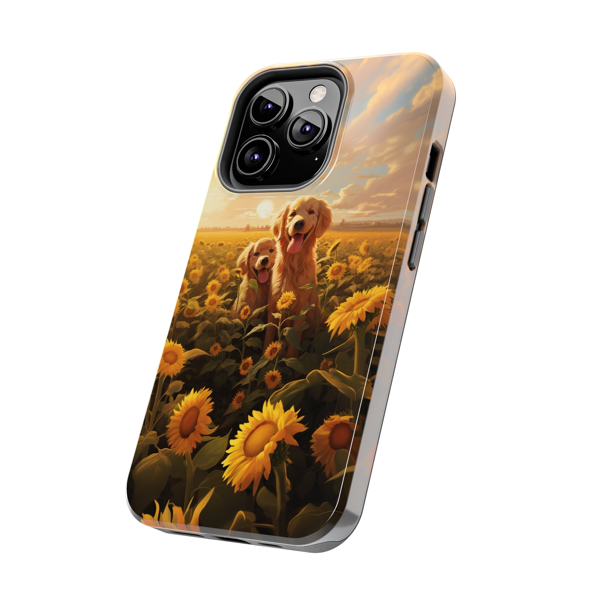 Golden Retriever Love: Impact-Resistant iPhone Case