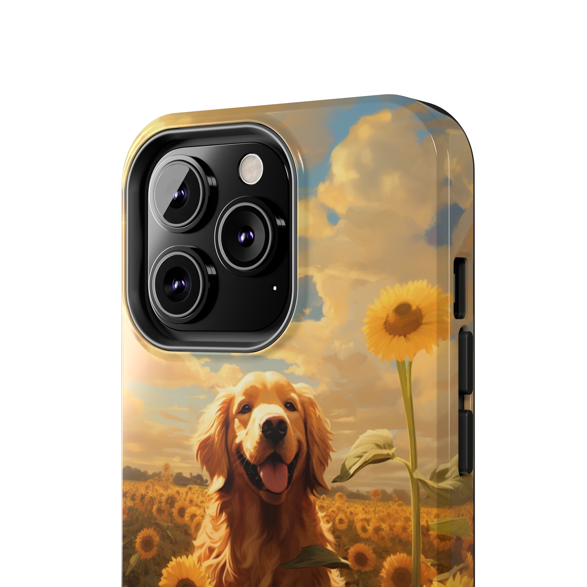 Golden Retriever Love: Impact-Resistant iPhone Case