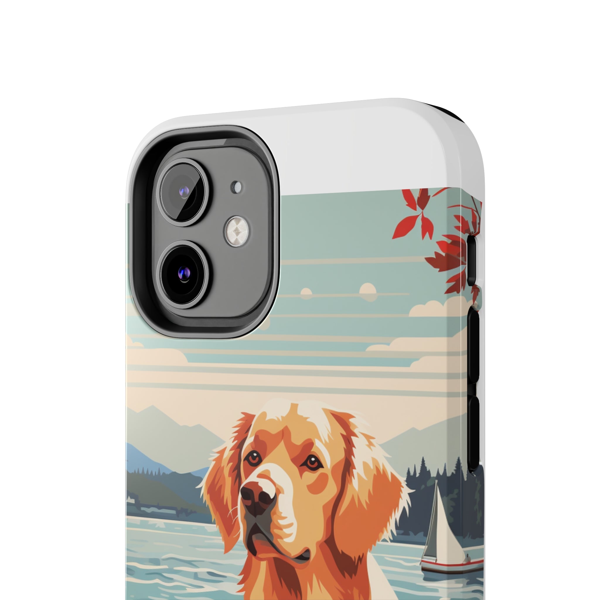 Golden Retriever Love: Impact-Resistant iPhone Case