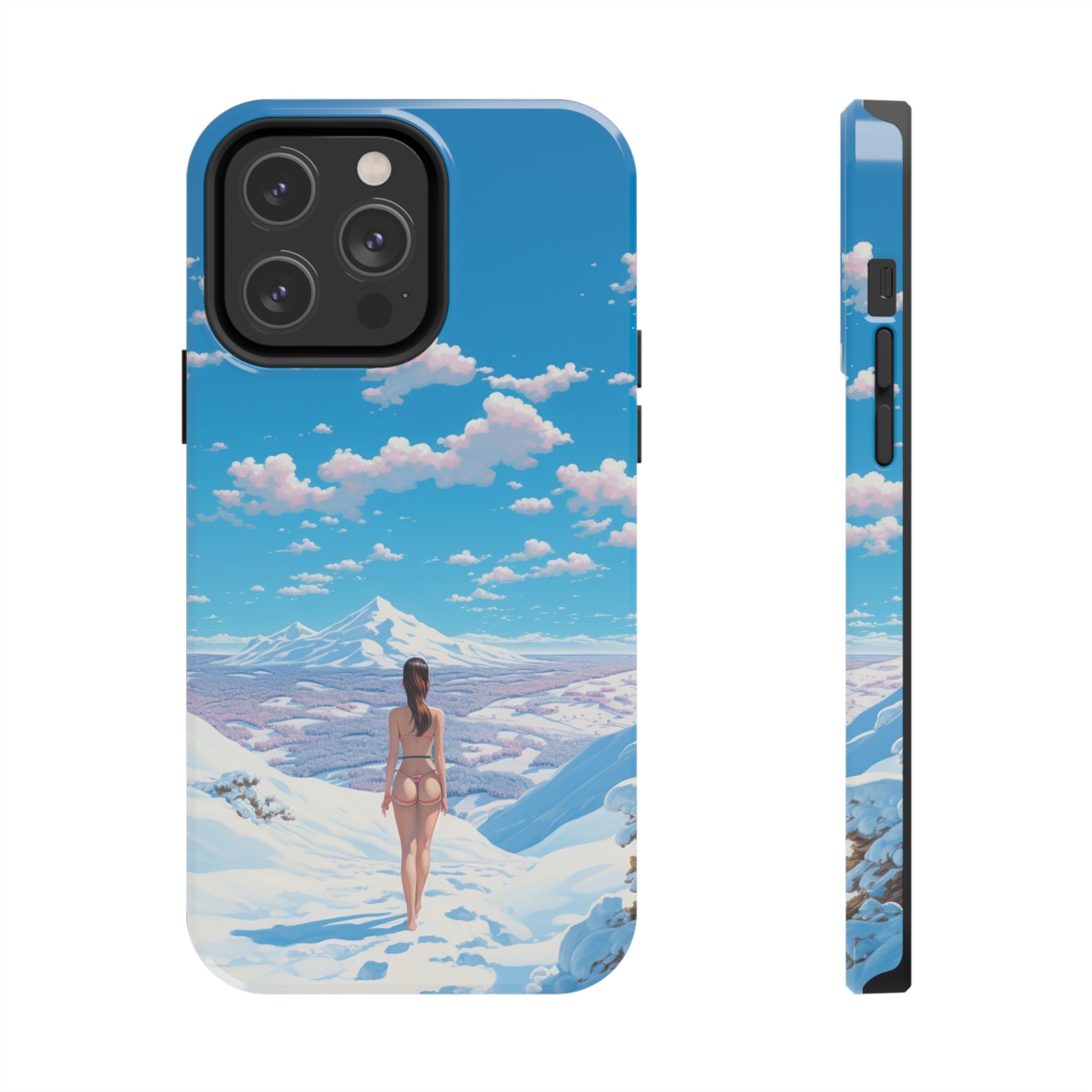 Snowy Majesty: Impact-Resistant iPhone case