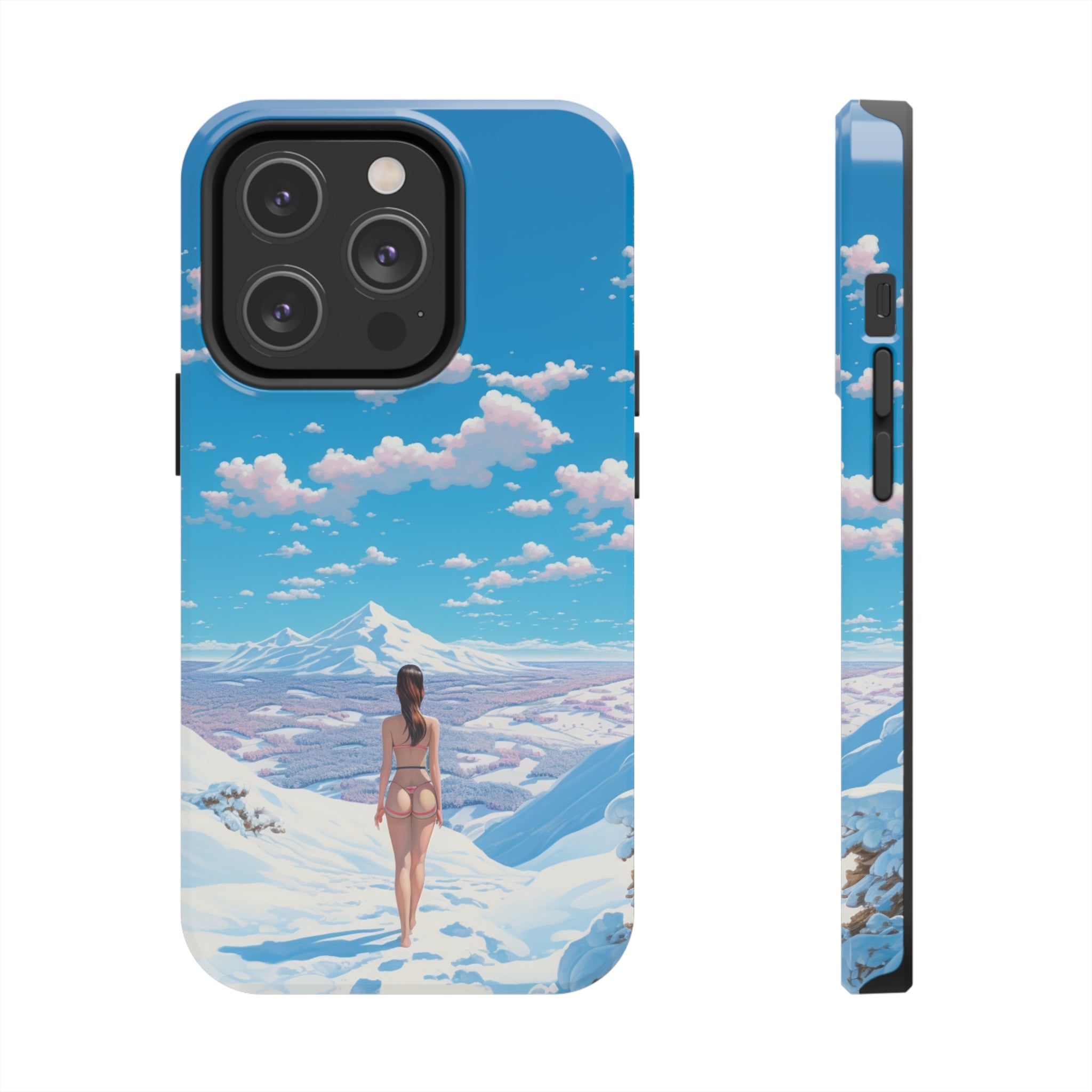 Snowy Majesty: Impact-Resistant iPhone case