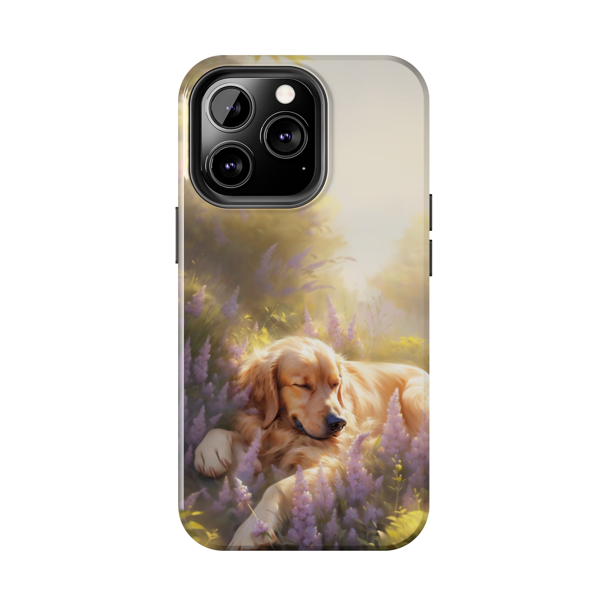 Golden Retriever Love: Impact-Resistant iPhone Case