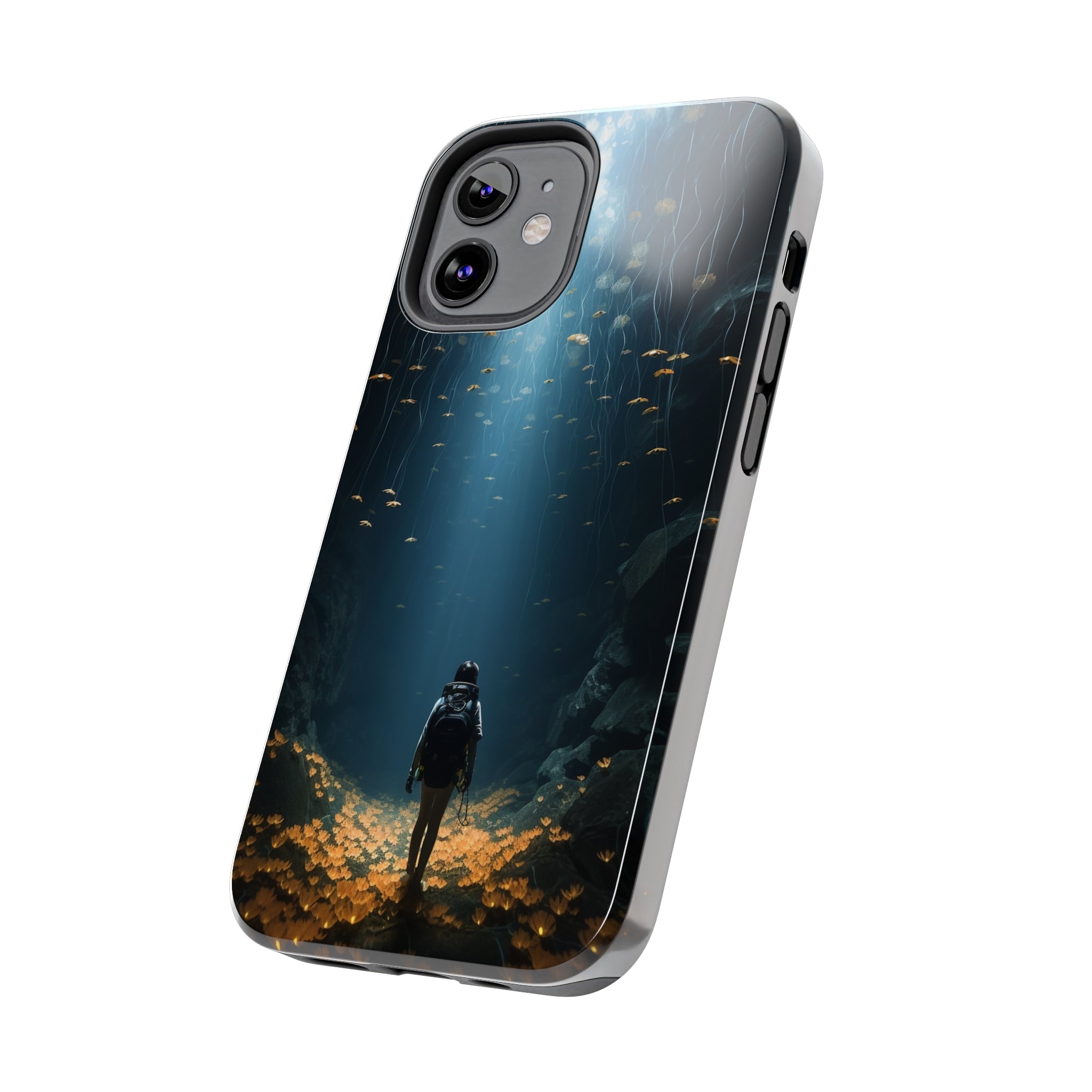 Girl in Abyss: Impact-Resistant iPhone Case