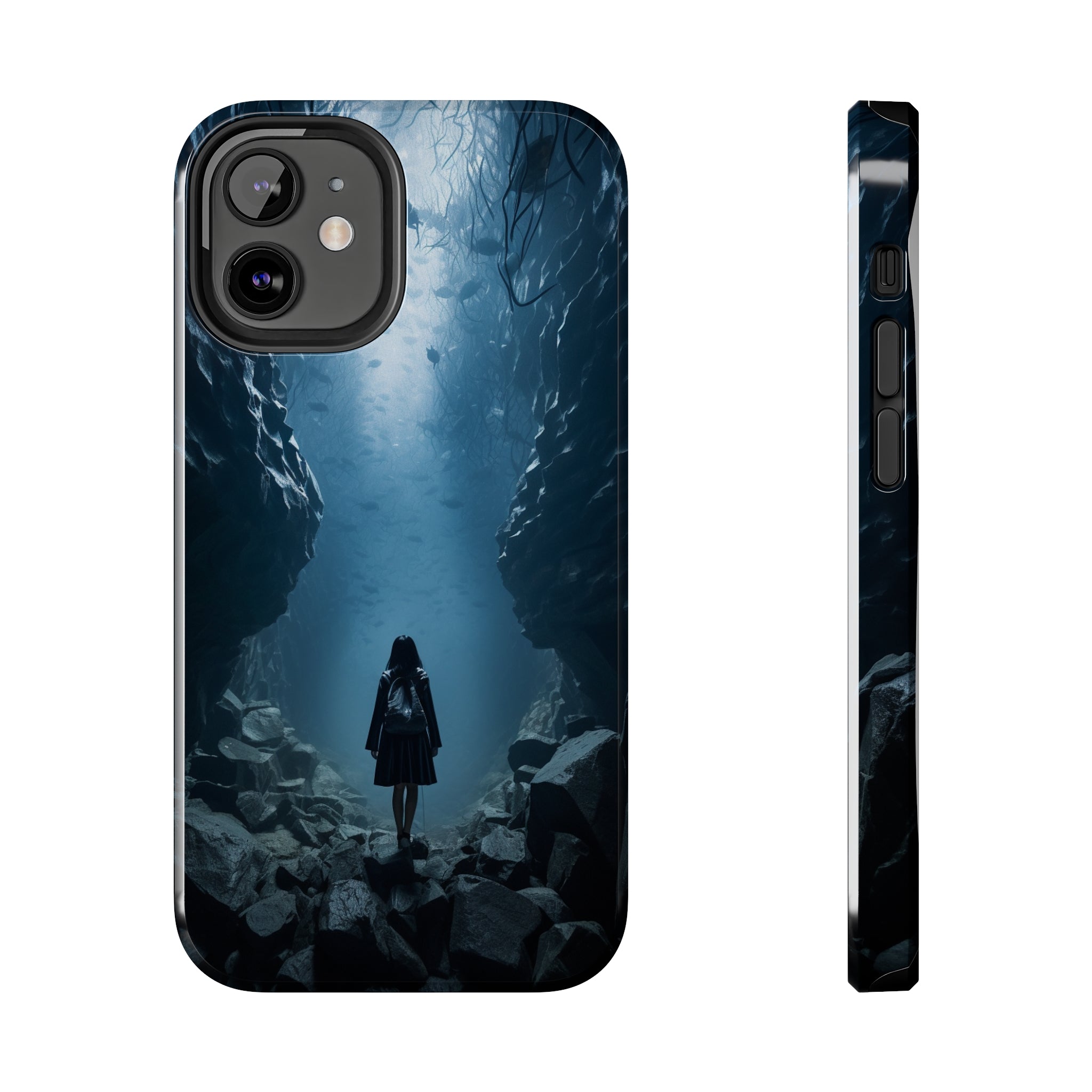 Girl in Abyss: Impact-Resistant iPhone Case