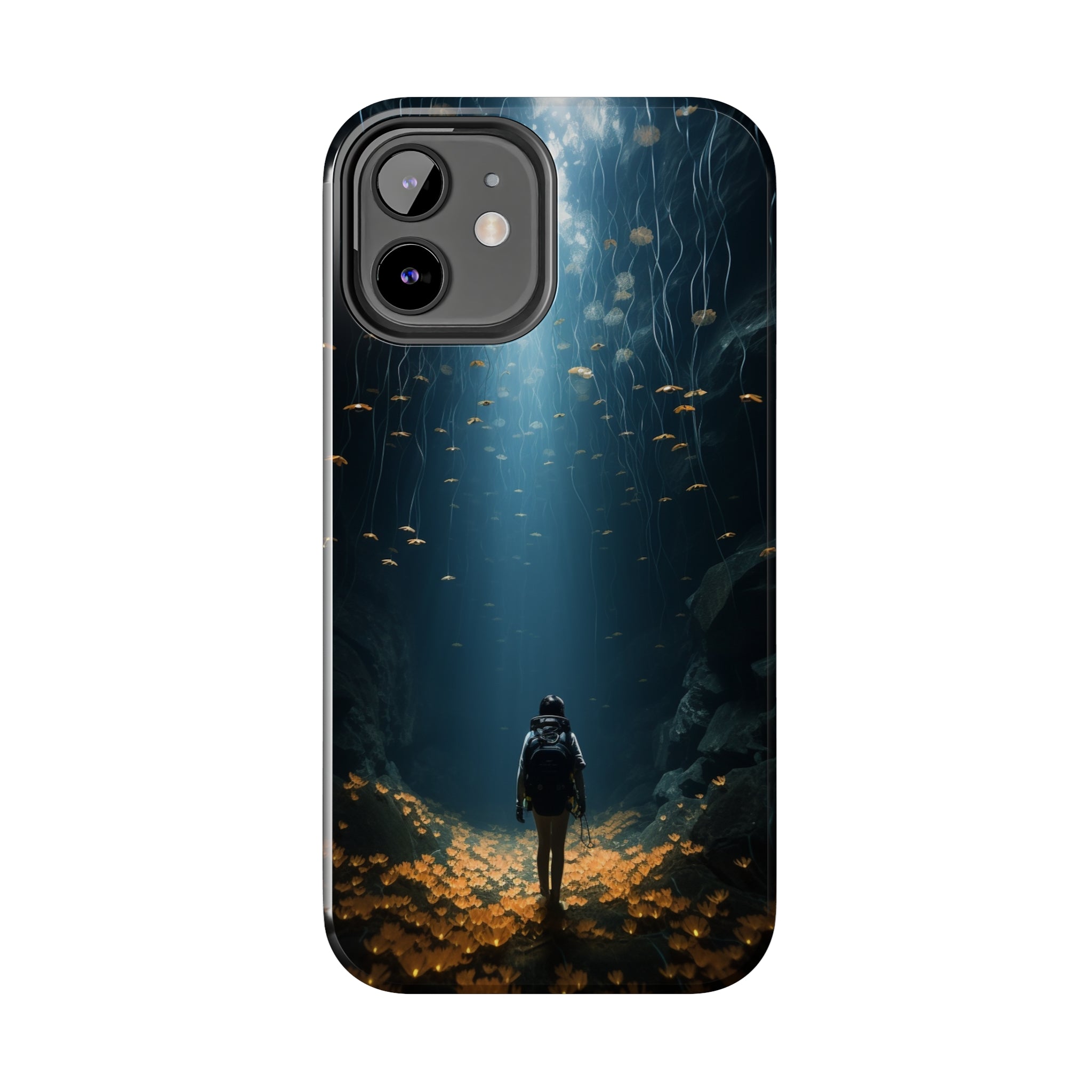 Girl in Abyss: Impact-Resistant iPhone Case