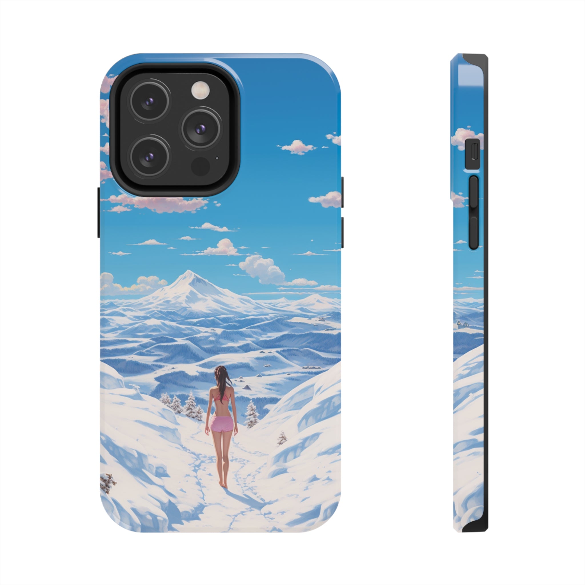 Snowy Majesty: Impact-Resistant iPhone Case