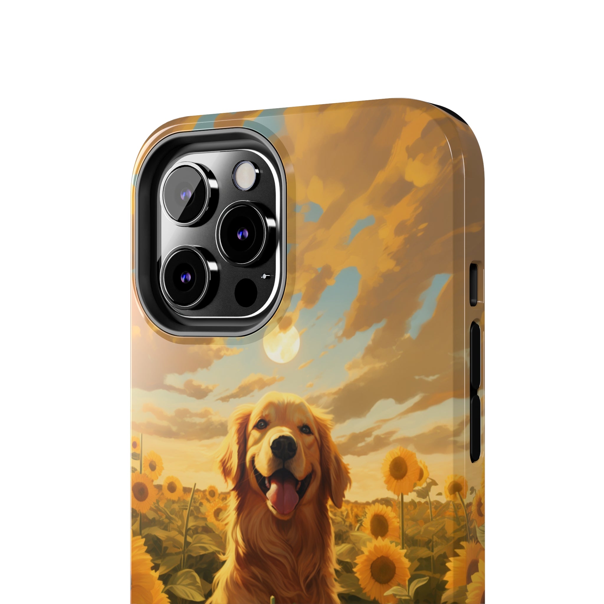 Golden Retriever Love: Impact-Resistant iPhone Case