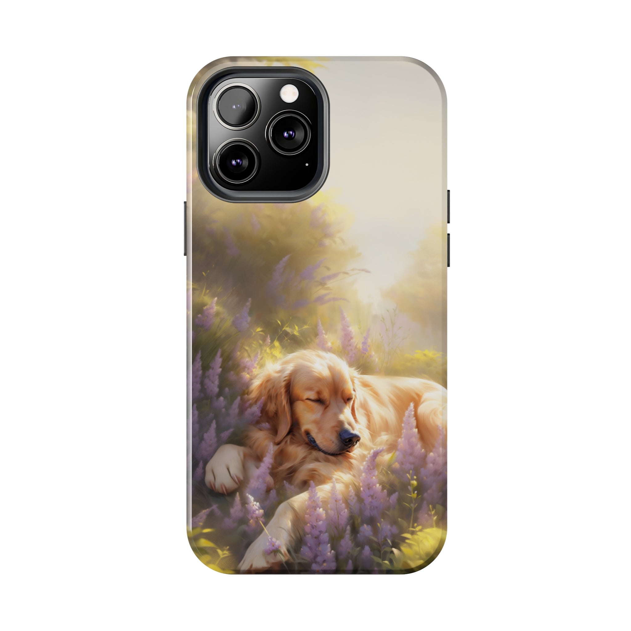 Golden Retriever Love: Impact-Resistant iPhone Case