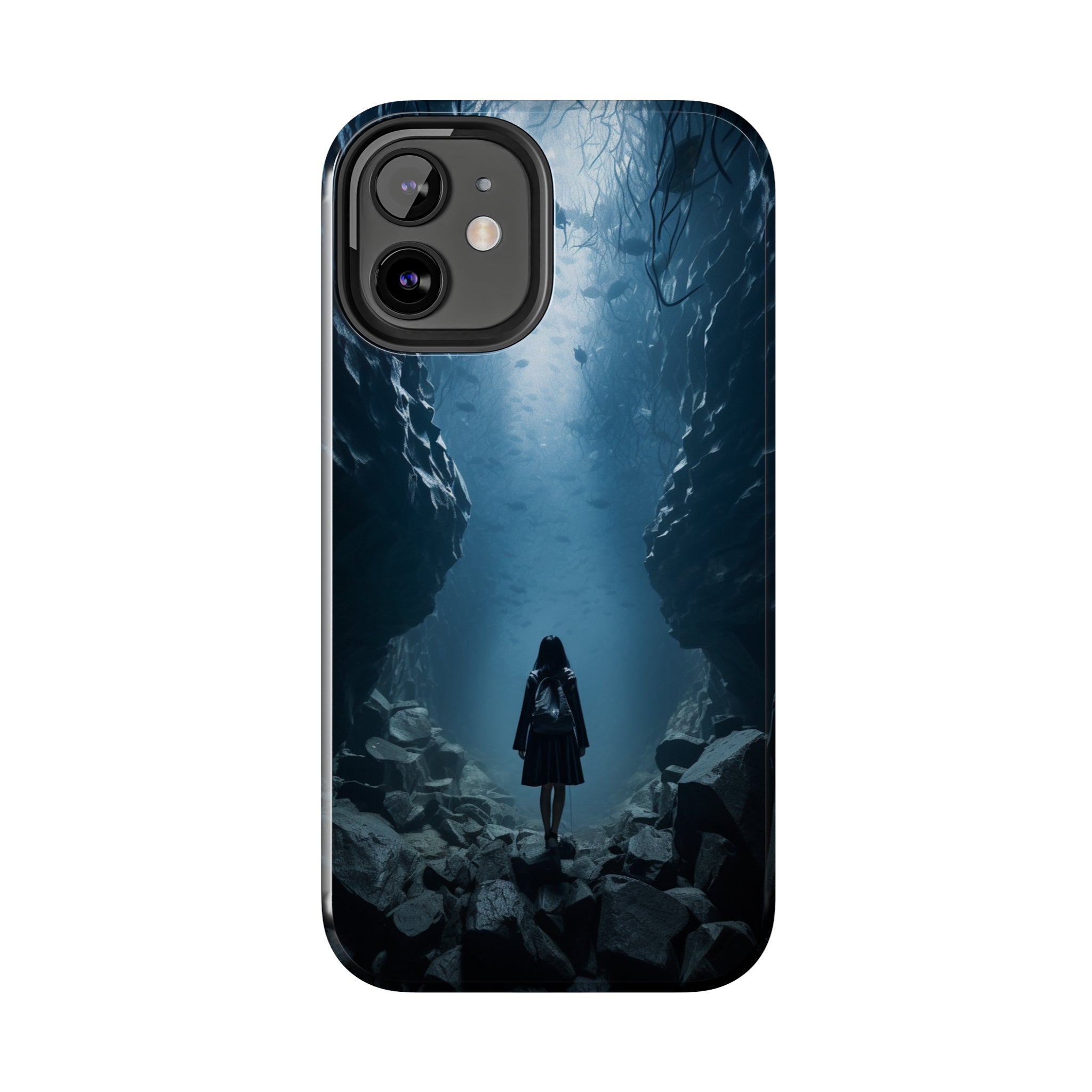 Girl in Abyss: Impact-Resistant iPhone Case