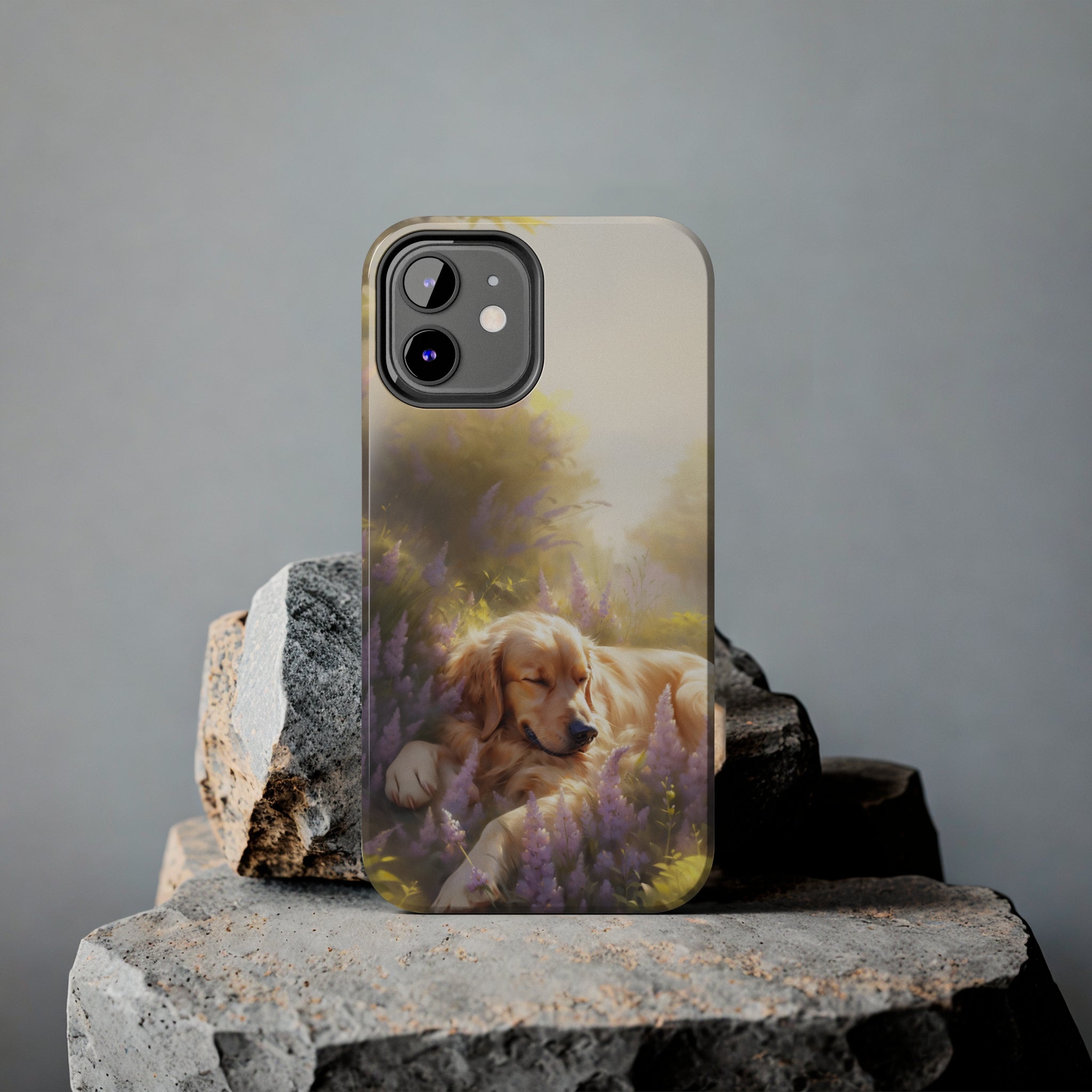 Golden Retriever Love: Impact-Resistant iPhone Case