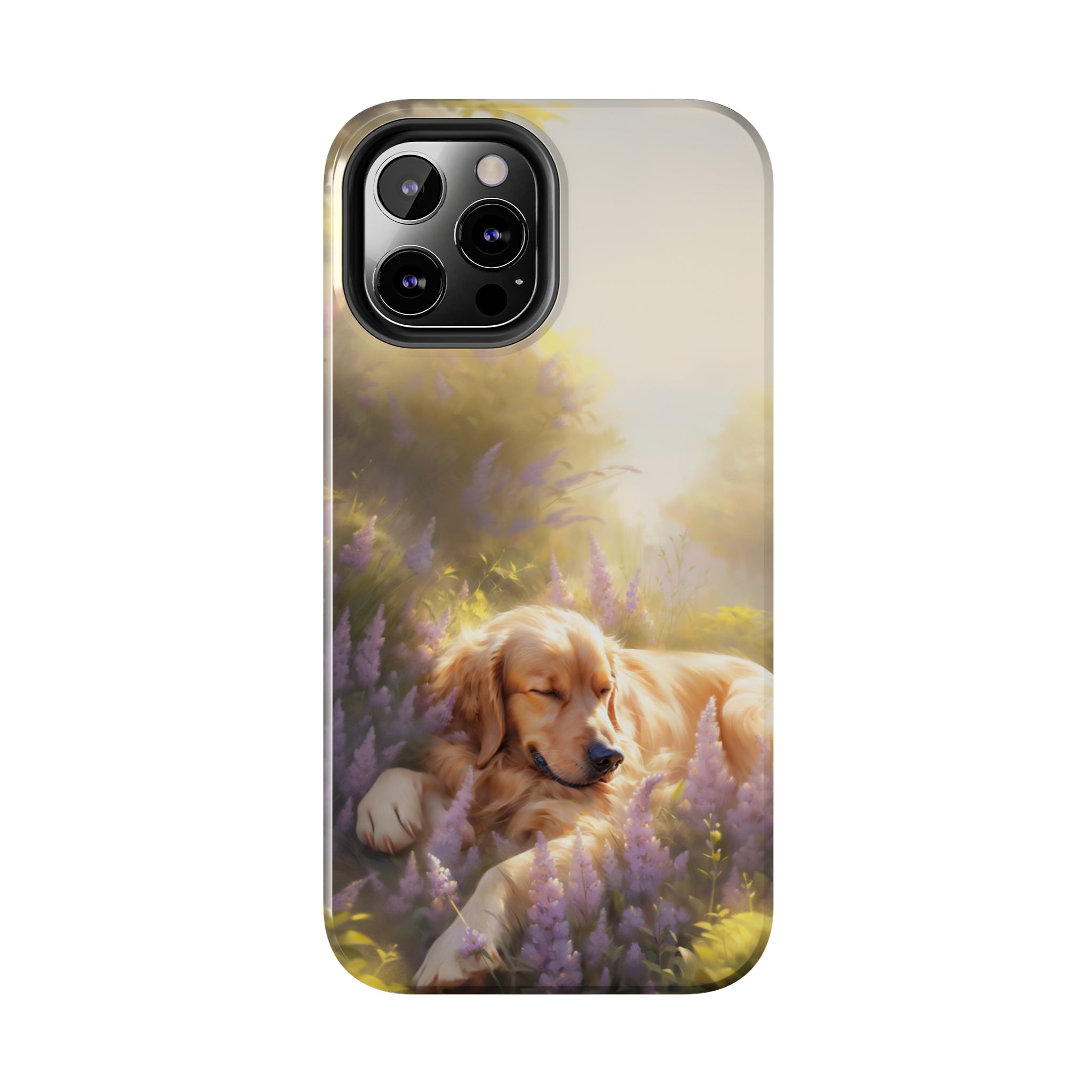 Golden Retriever Love: Impact-Resistant iPhone Case