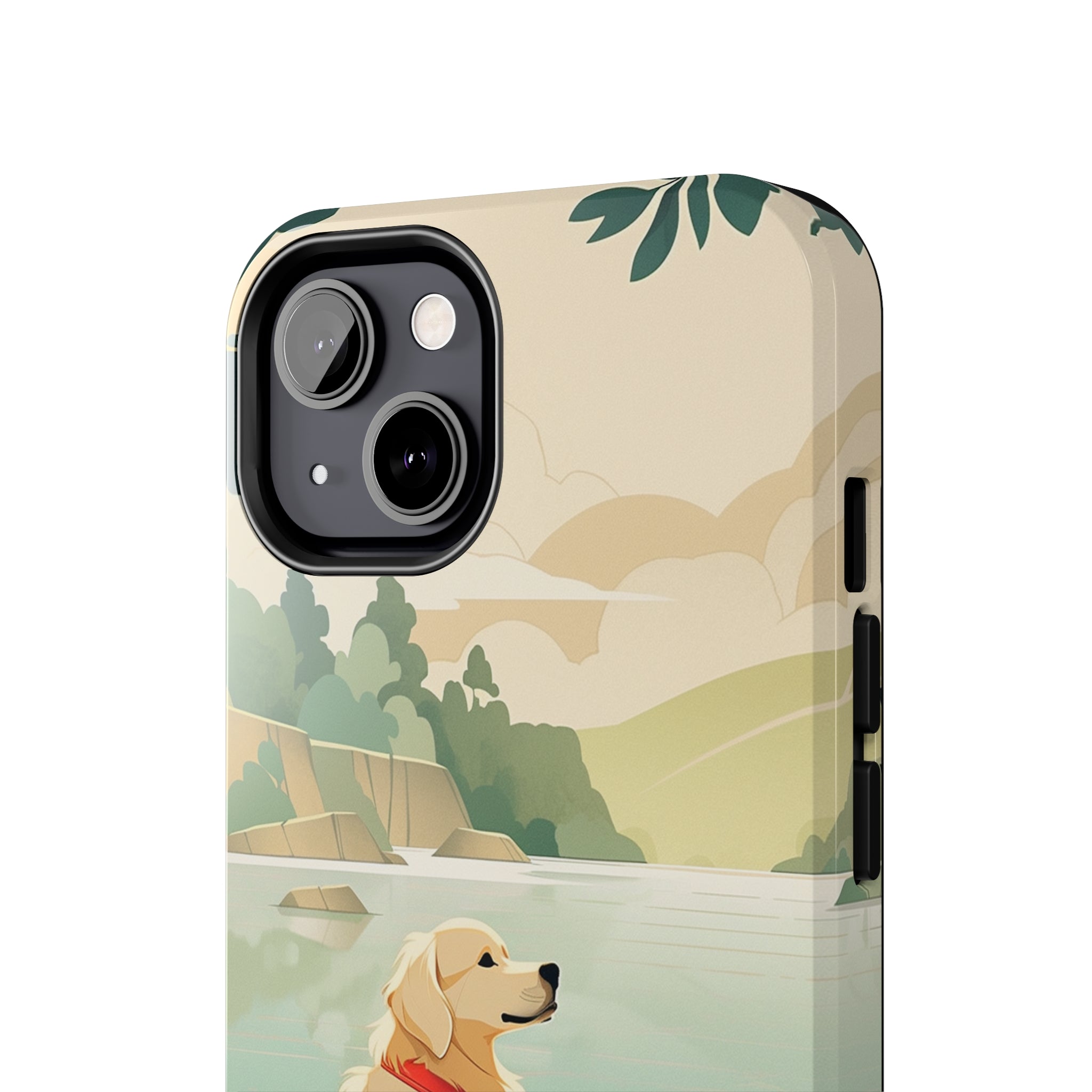 Golden Retriever Love: Impact-Resistant iPhone Case