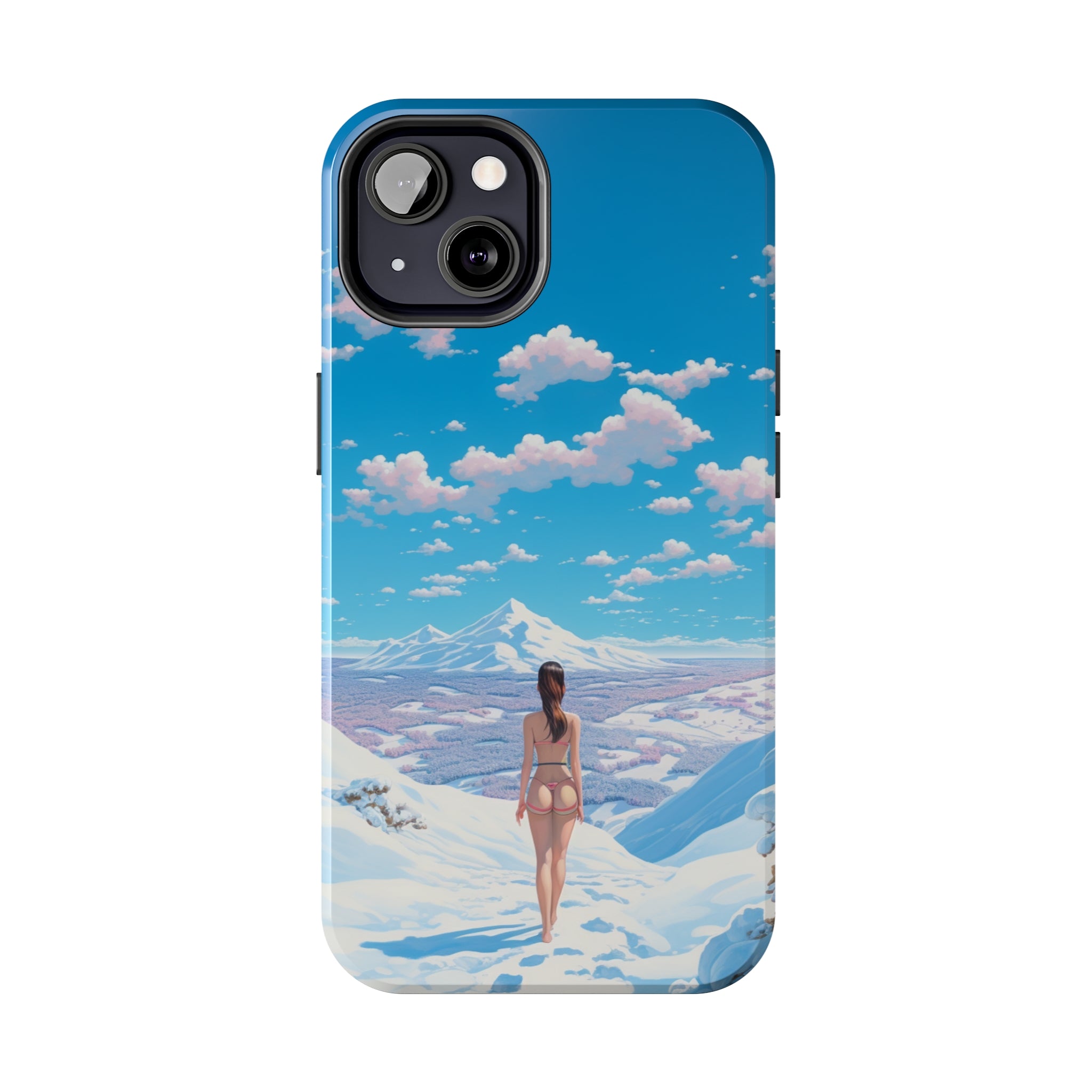 Snowy Majesty: Impact-Resistant iPhone case