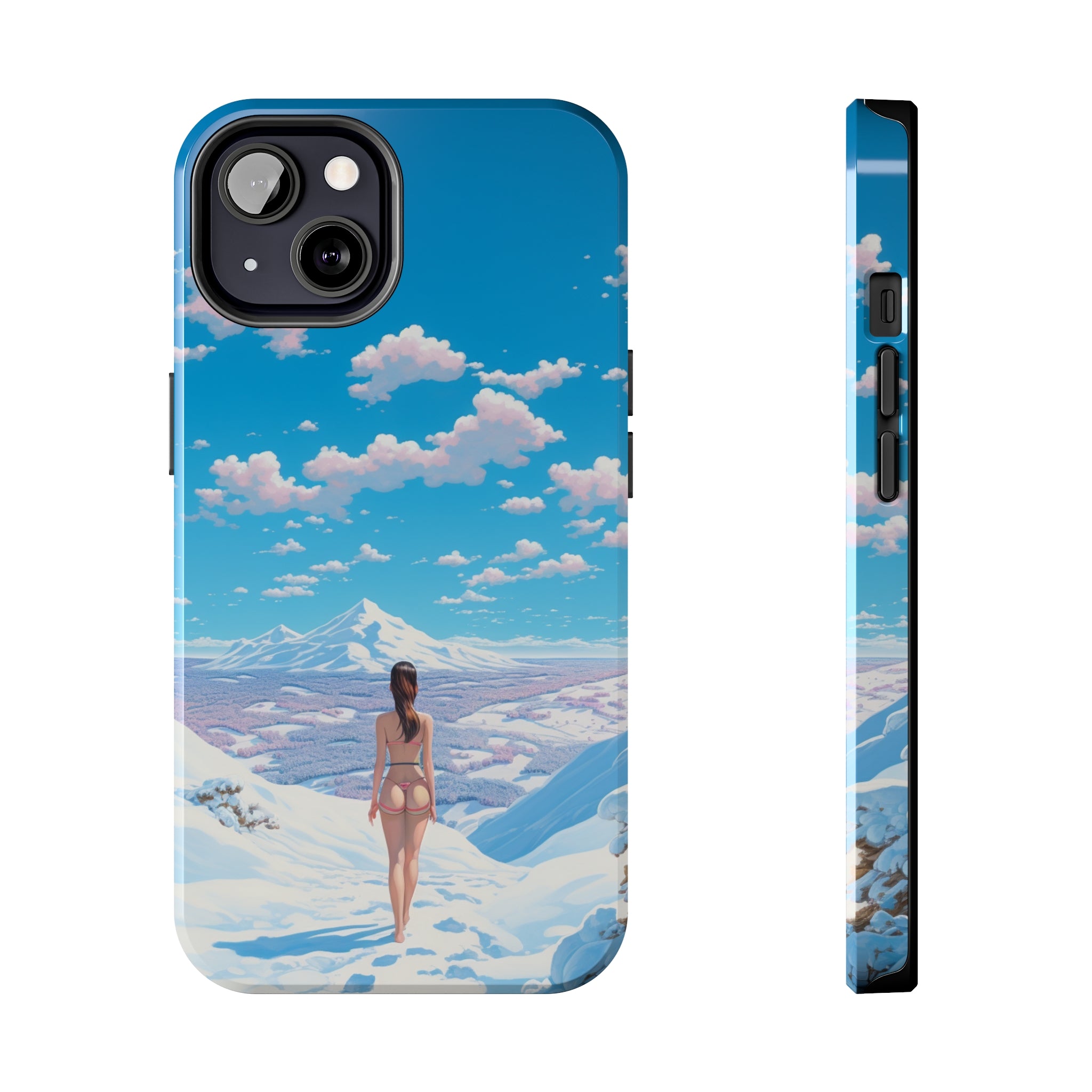 Snowy Majesty: Impact-Resistant iPhone case