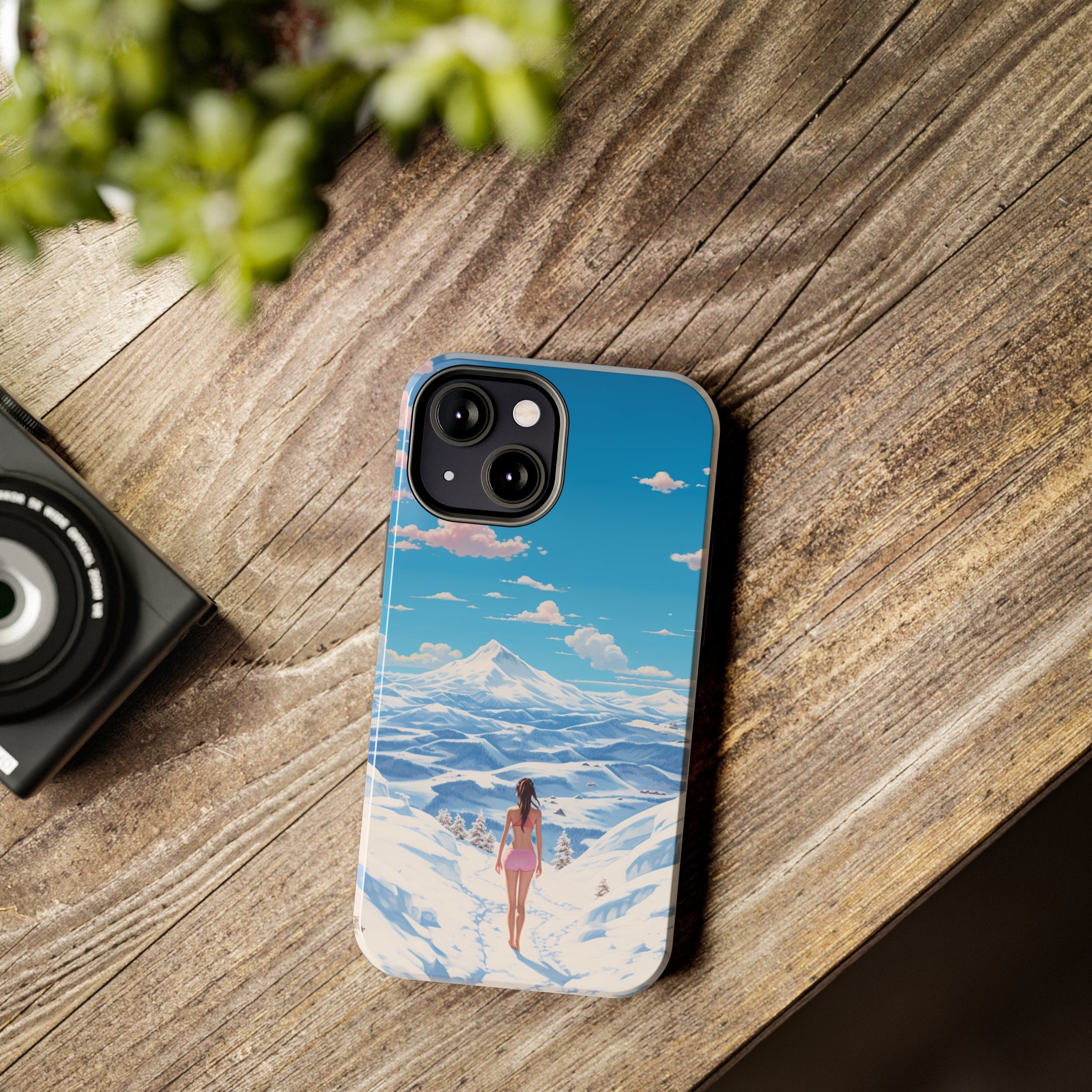 Snowy Majesty: Impact-Resistant iPhone Case