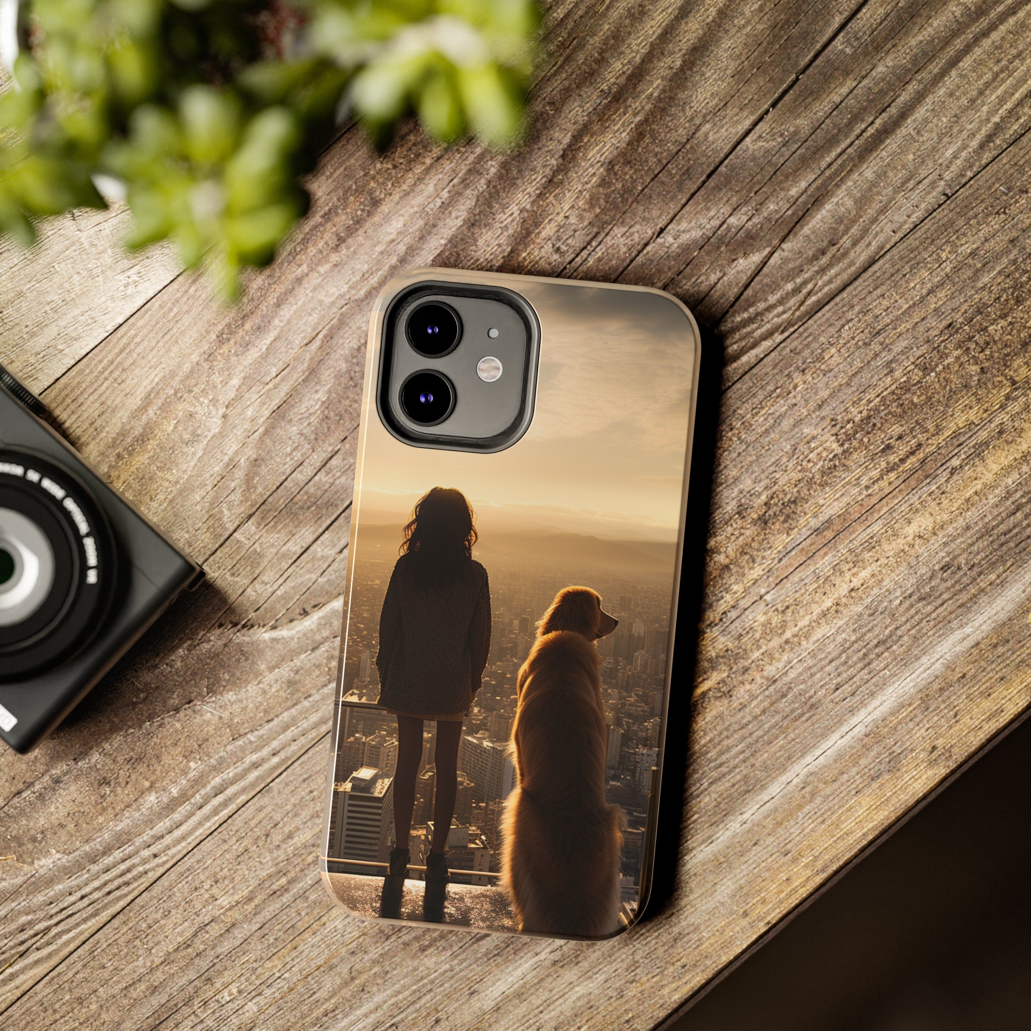 Golden Retriever Bond: Impact-Resistant iPhone Case