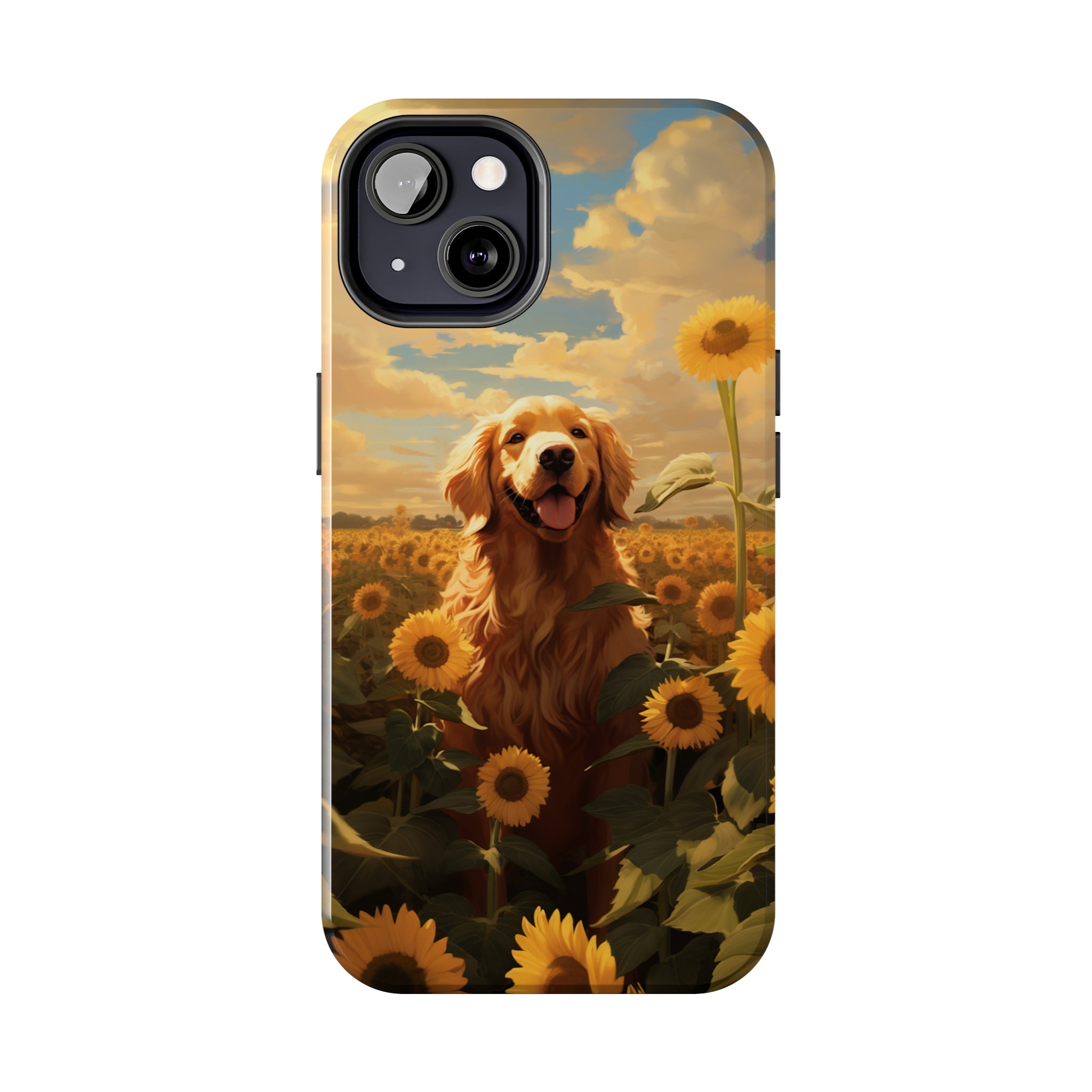 Golden Retriever Love: Impact-Resistant iPhone Case