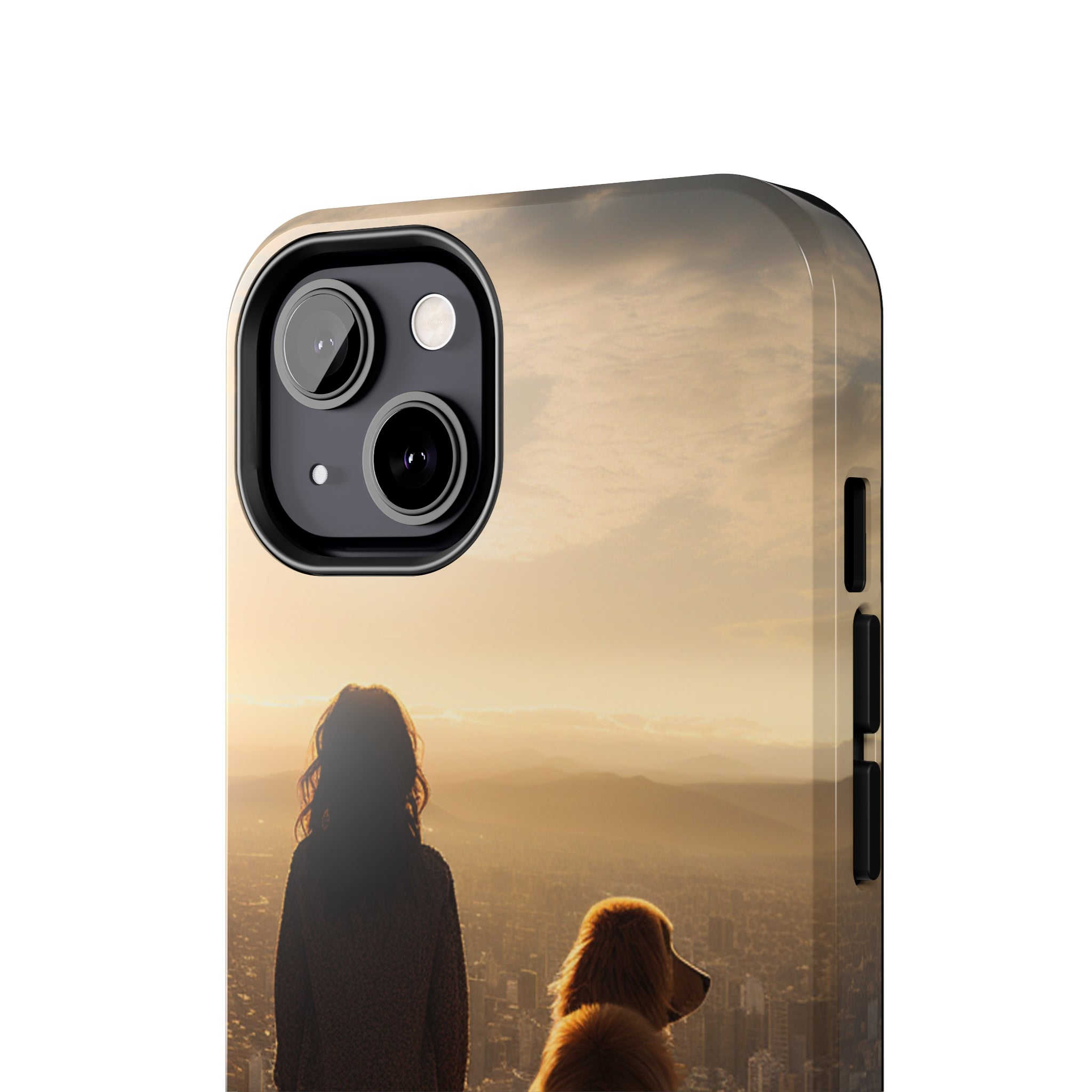 Golden Retriever Bond: Impact-Resistant iPhone Case