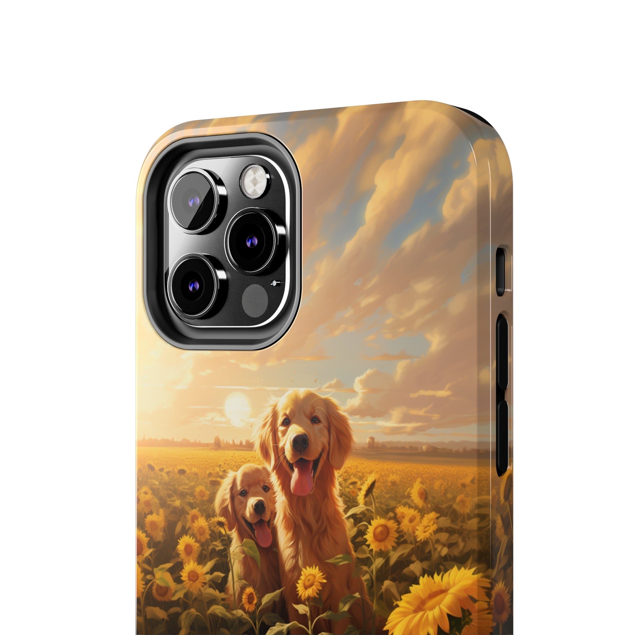 Golden Retriever Love: Impact-Resistant iPhone Case