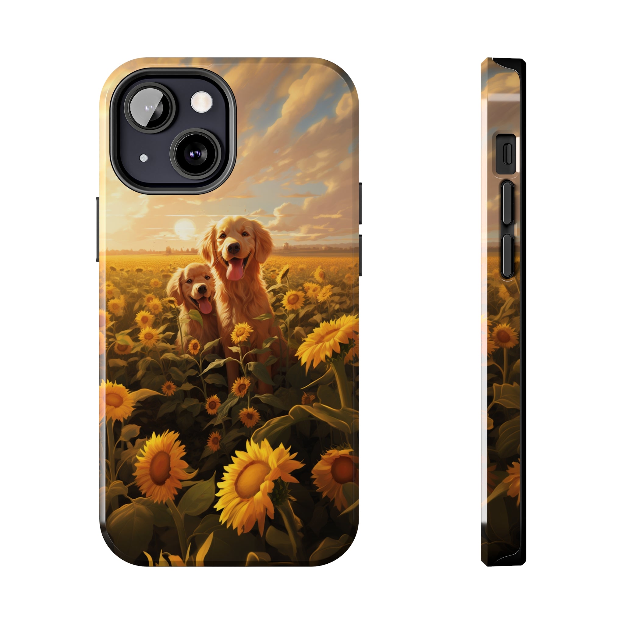 Golden Retriever Love: Impact-Resistant iPhone Case