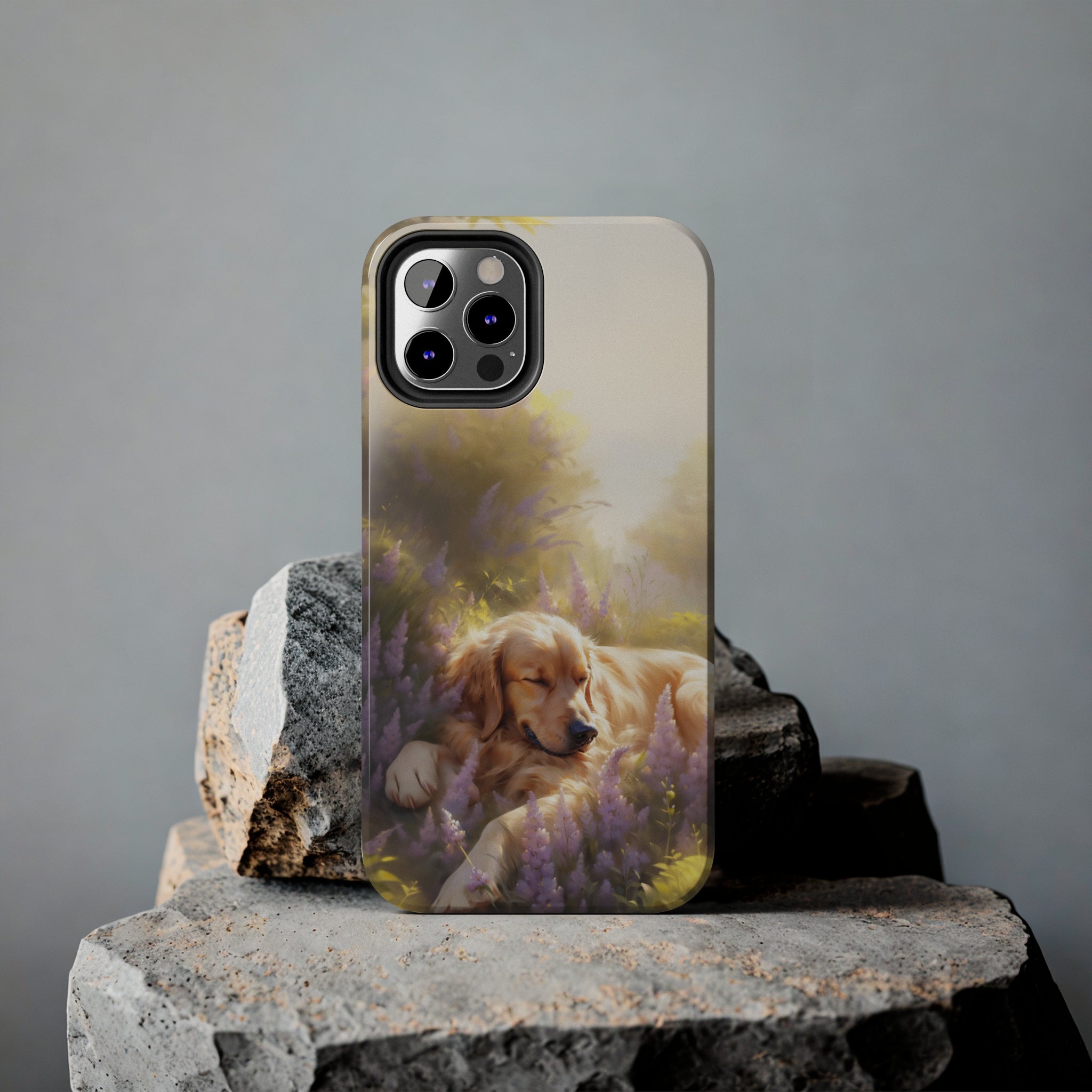 Golden Retriever Love: Impact-Resistant iPhone Case