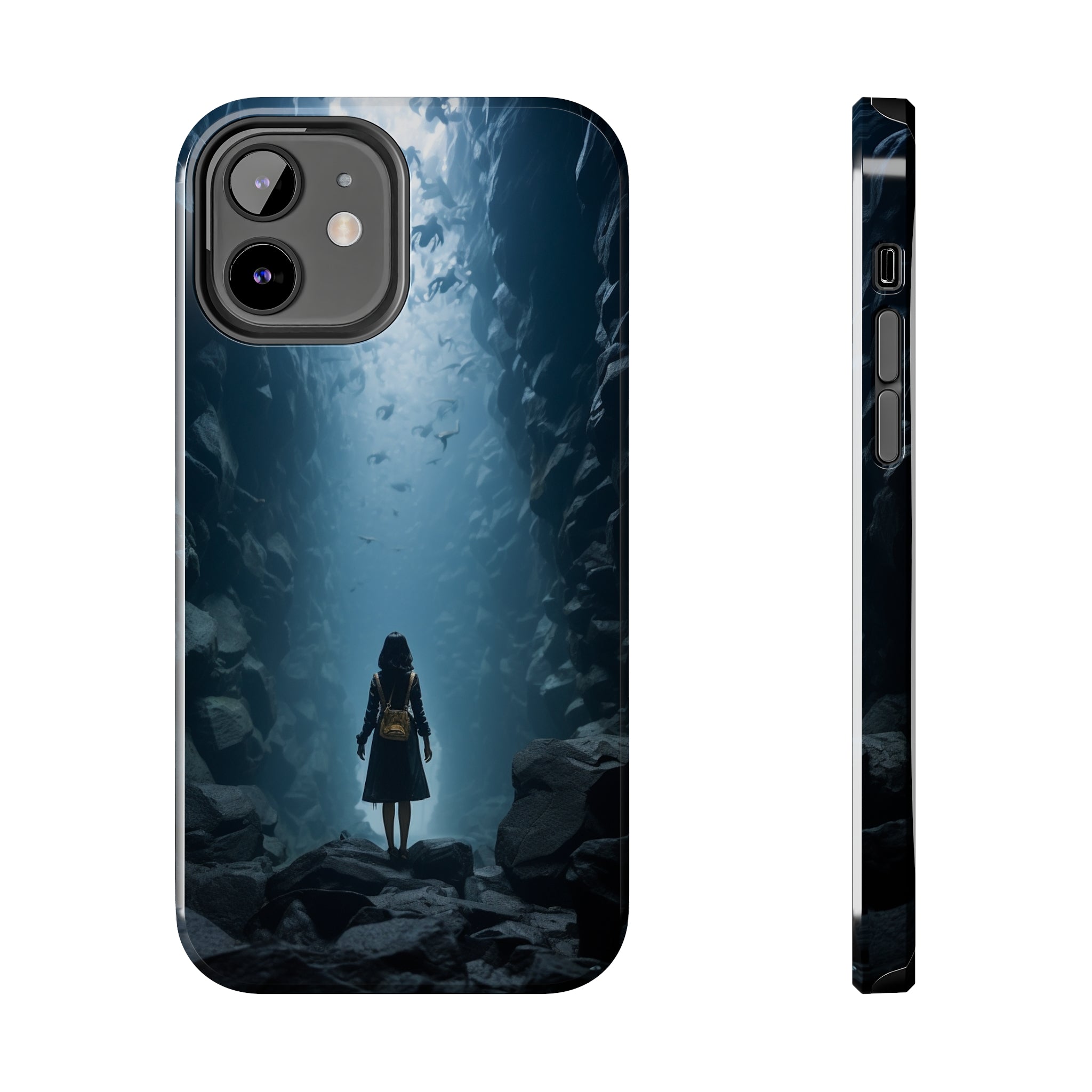 Girl in Abyss: Impact-Resistant iPhone Case