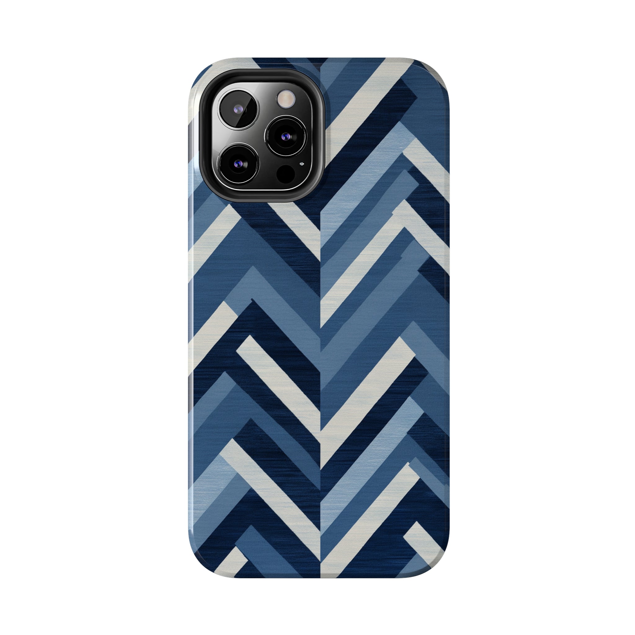 Azure Mosaic: Impact-Resistant iPhone Case