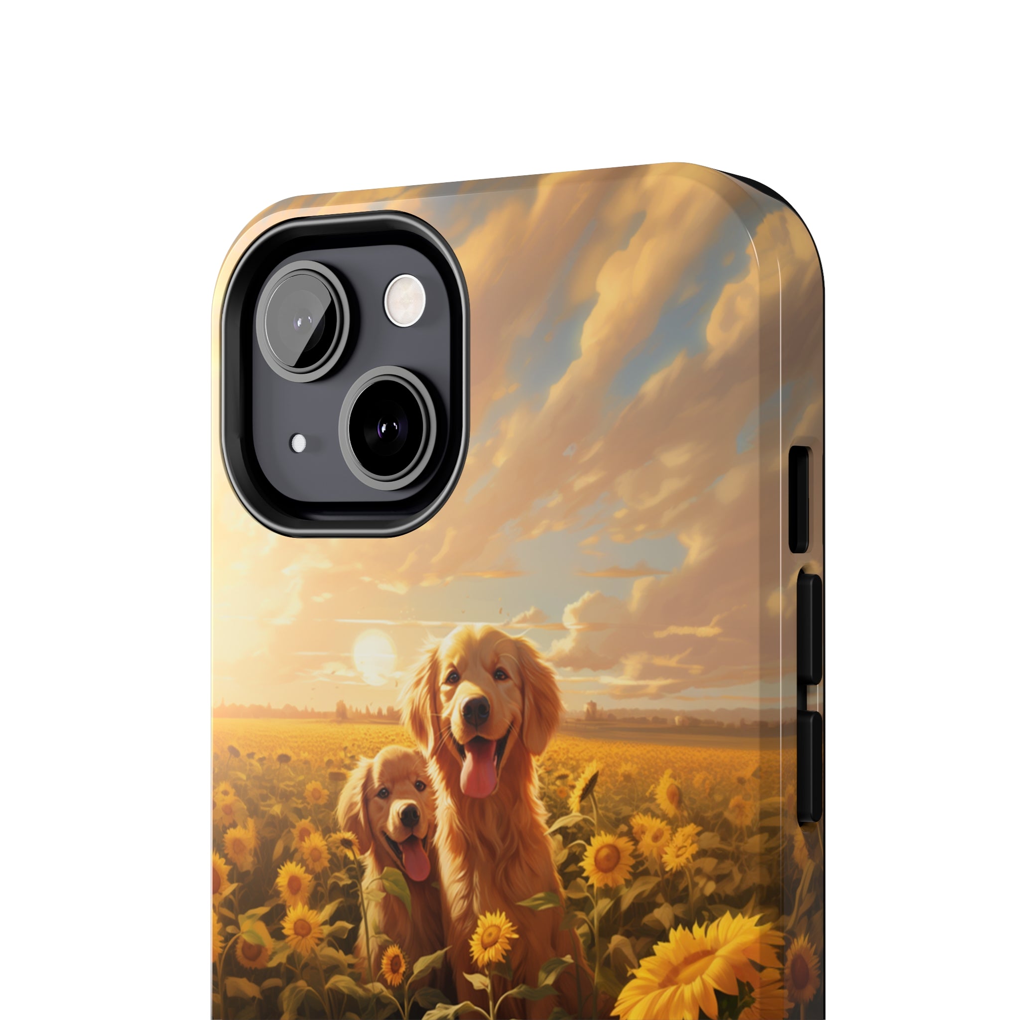 Golden Retriever Love: Impact-Resistant iPhone Case