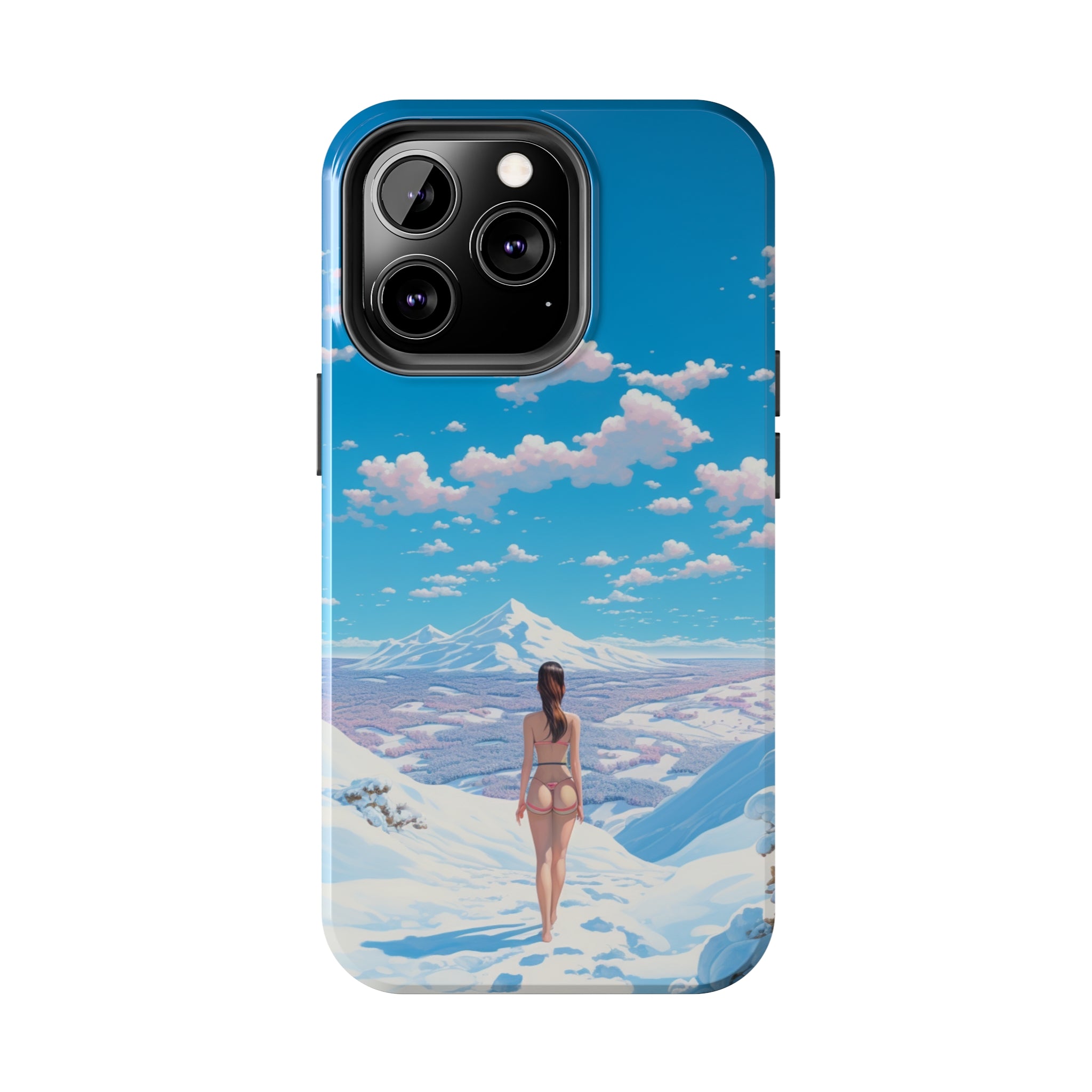 Snowy Majesty: Impact-Resistant iPhone case