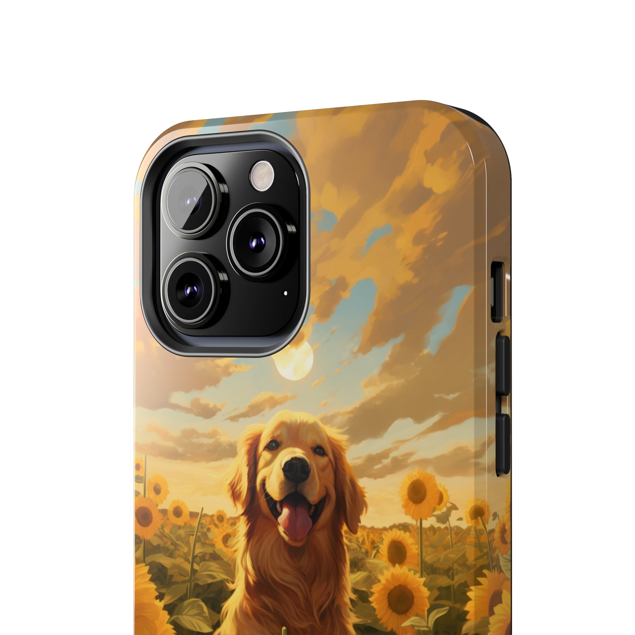 Golden Retriever Love: Impact-Resistant iPhone Case