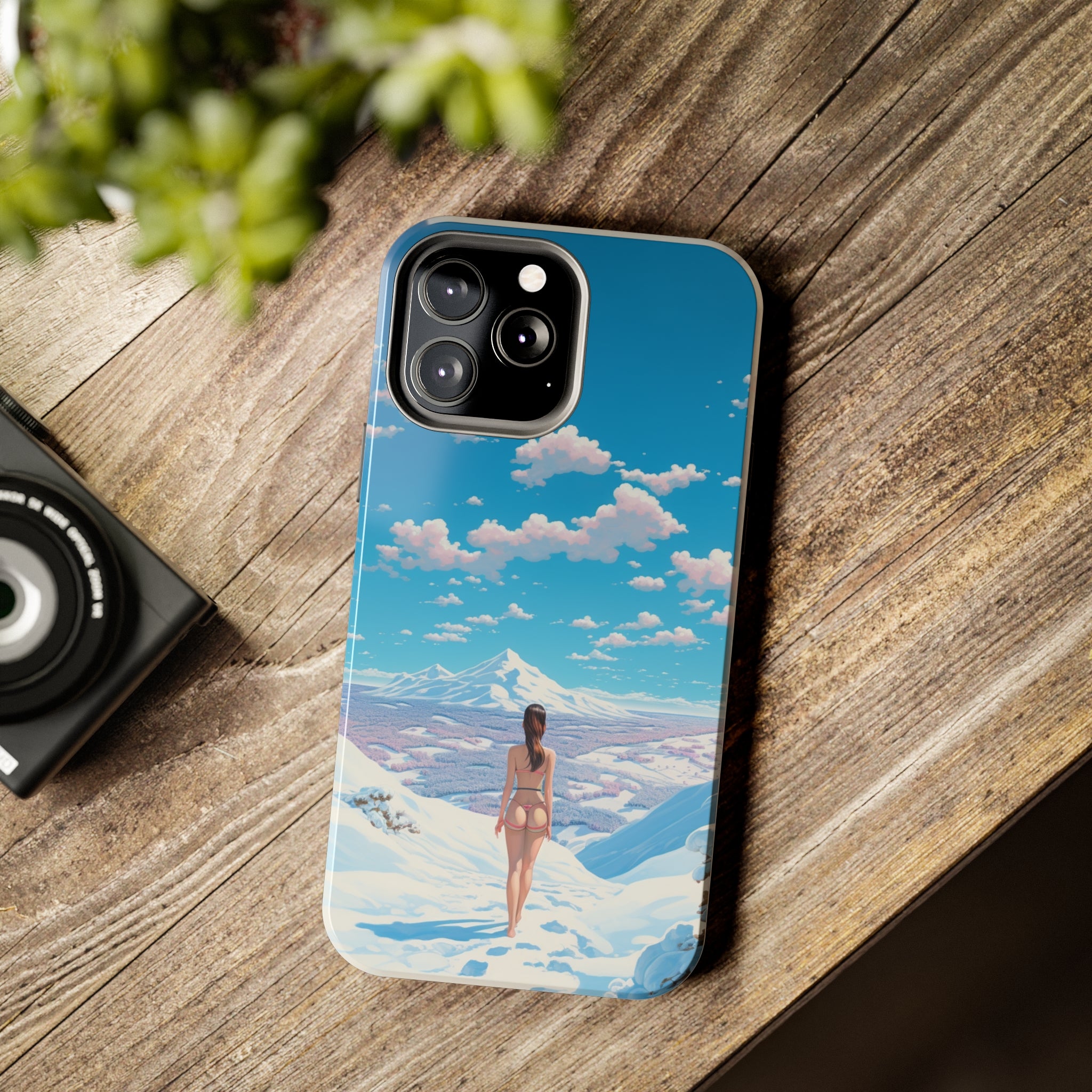 Snowy Majesty: Impact-Resistant iPhone case