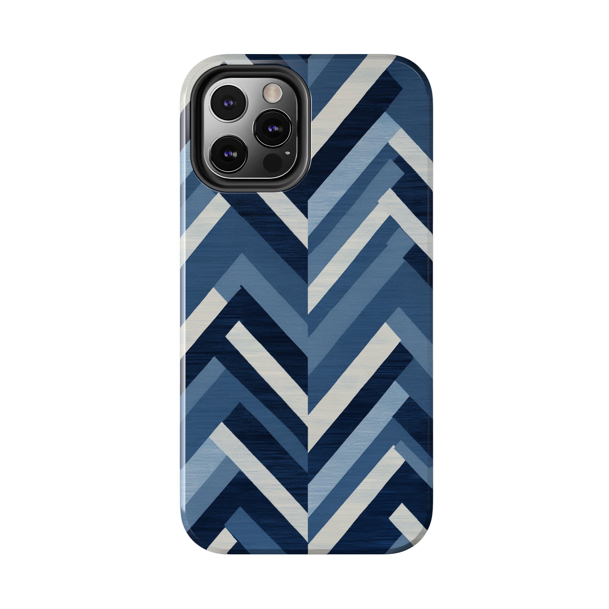 Azure Mosaic: Impact-Resistant iPhone Case