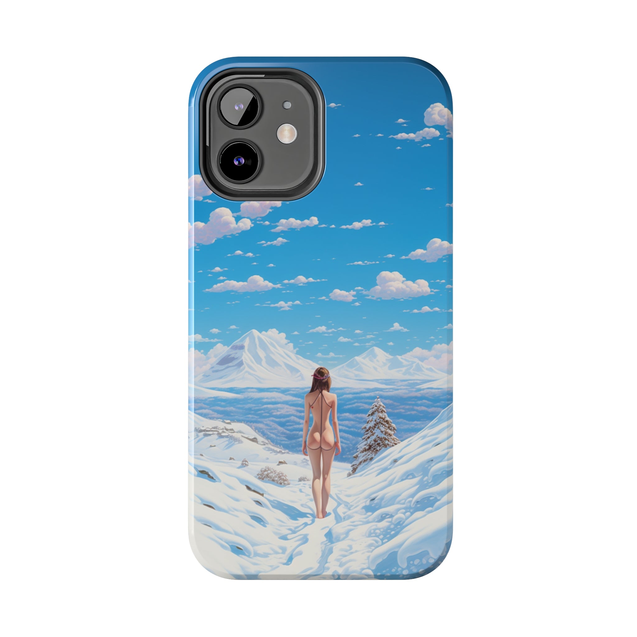 Snowy Majesty: Impact-Resistant iPhone Case